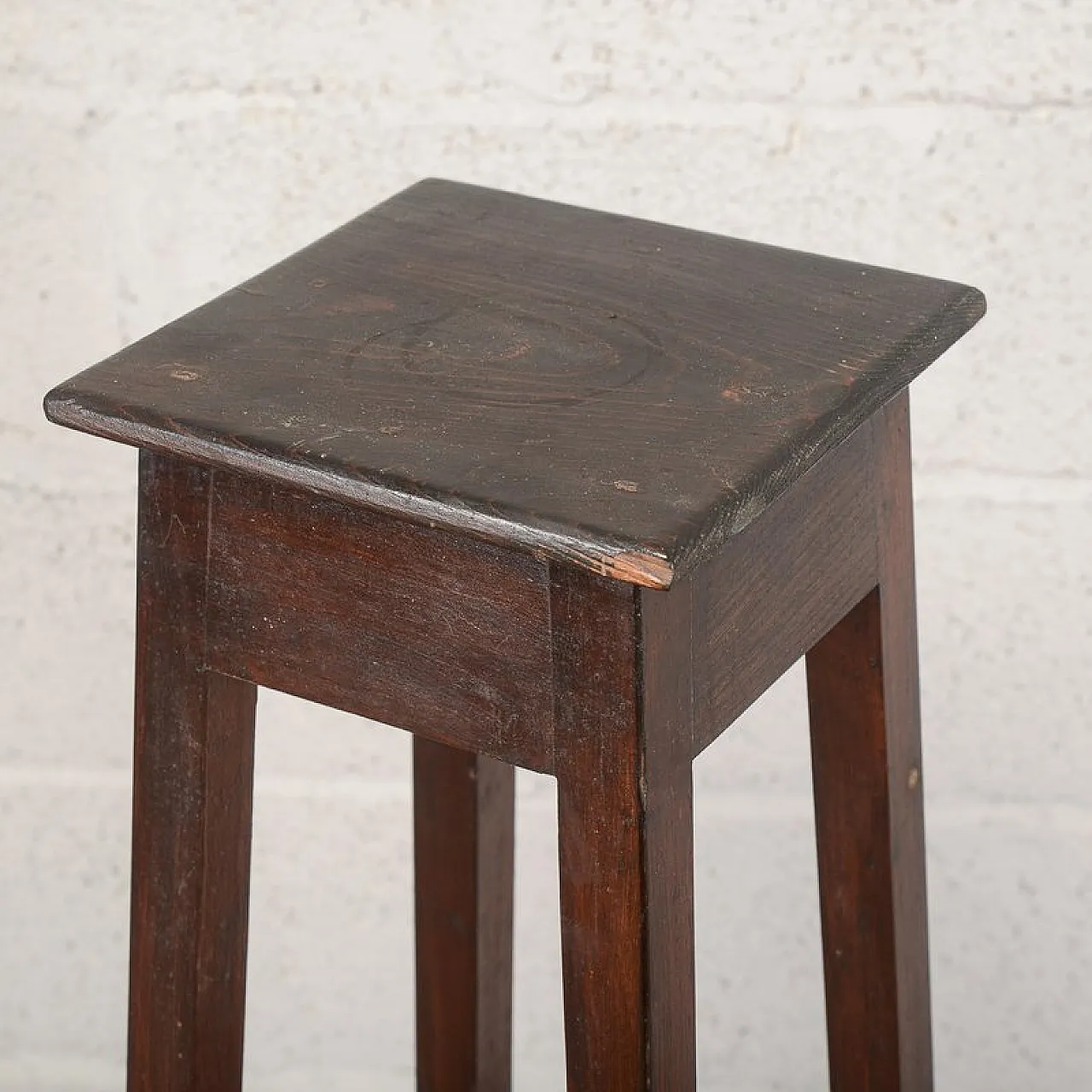 Fir wood plant stand, 19th century 4