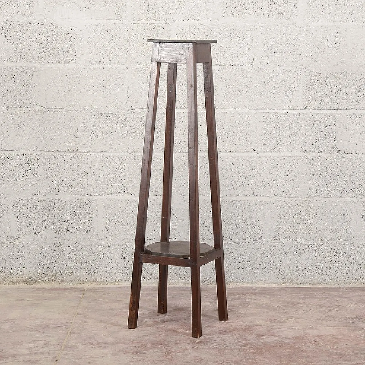 Fir wood plant stand, 19th century 5