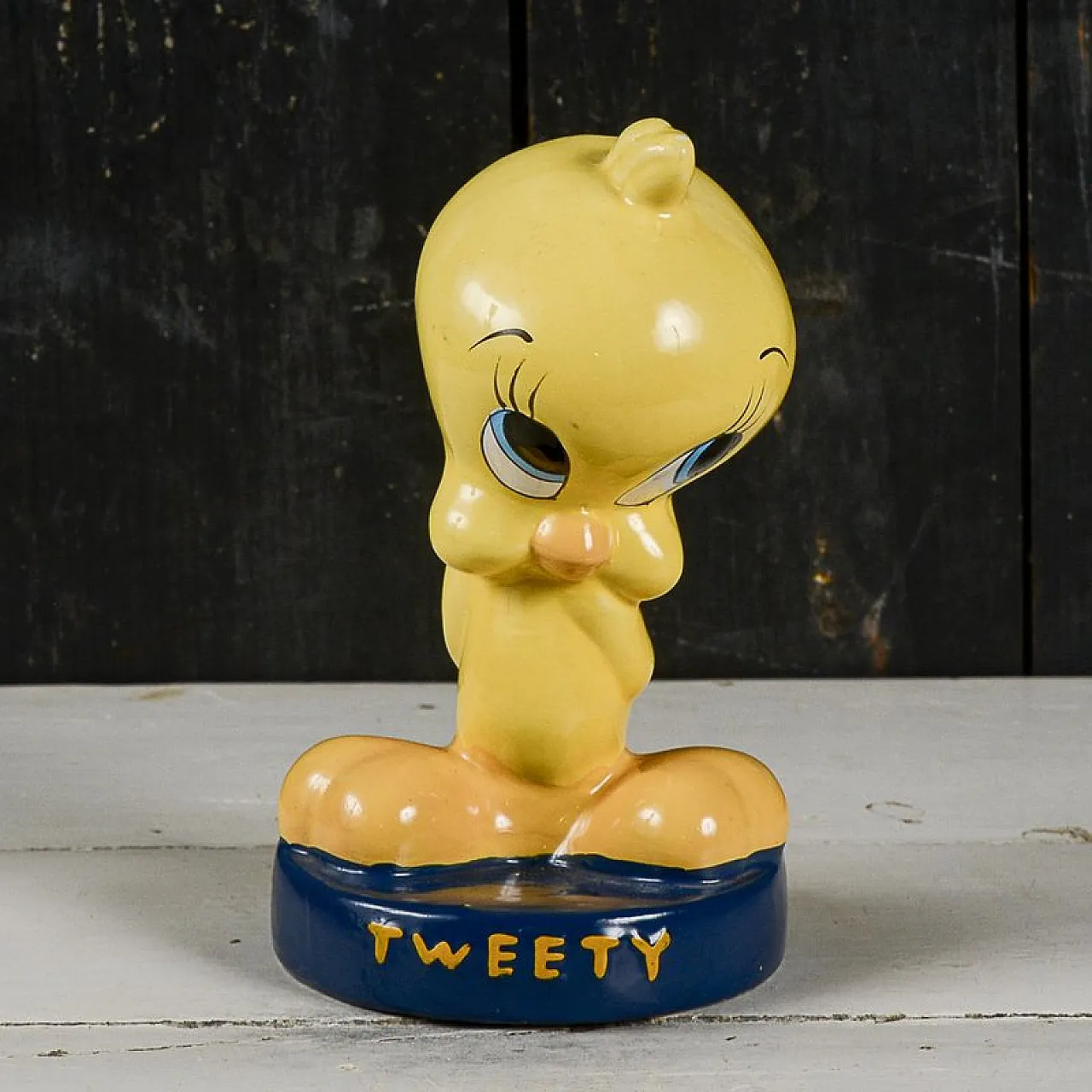 Titti sculpture Piggy bank with tweety inscription, 2000s 2