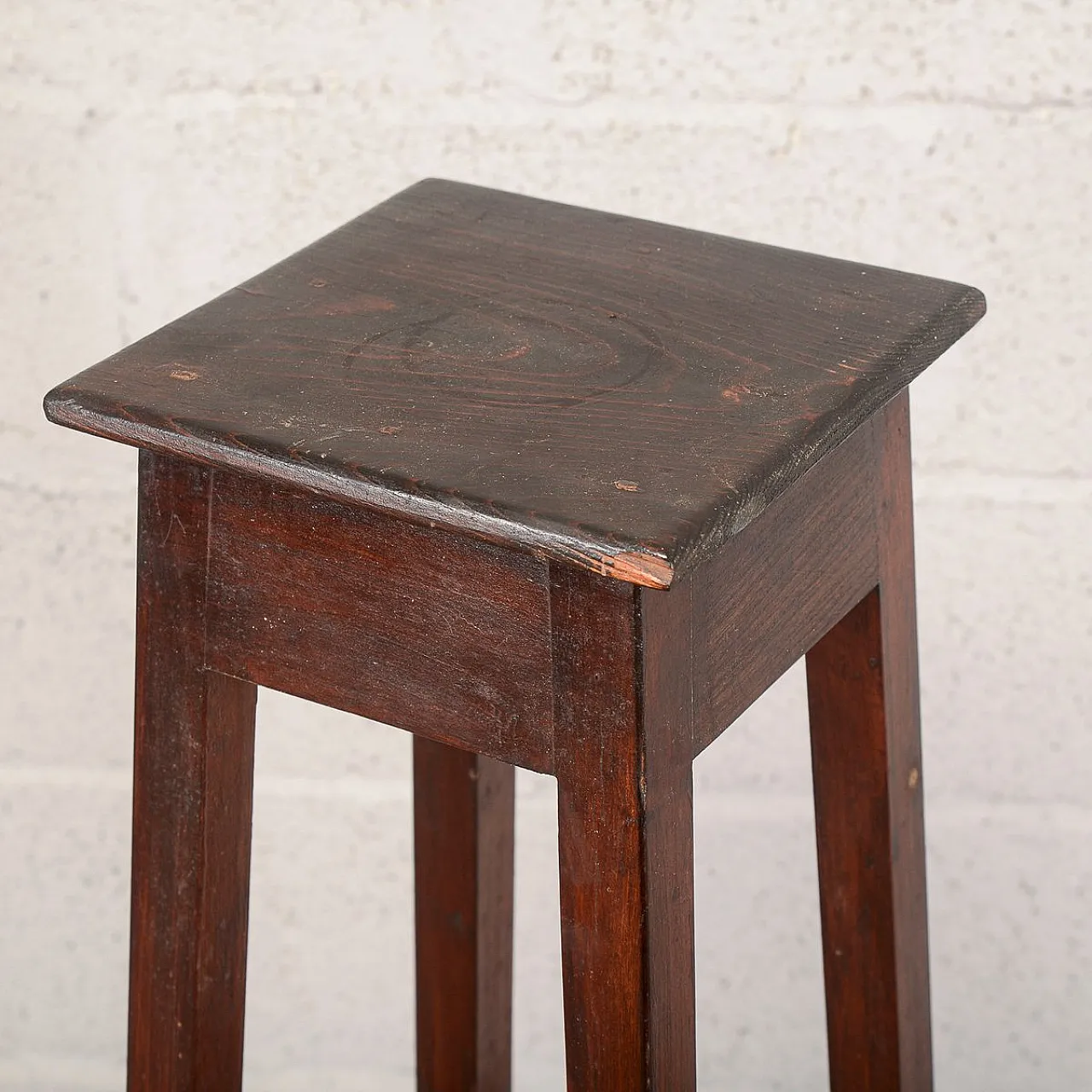 Fir wood plant stand, 19th century 9
