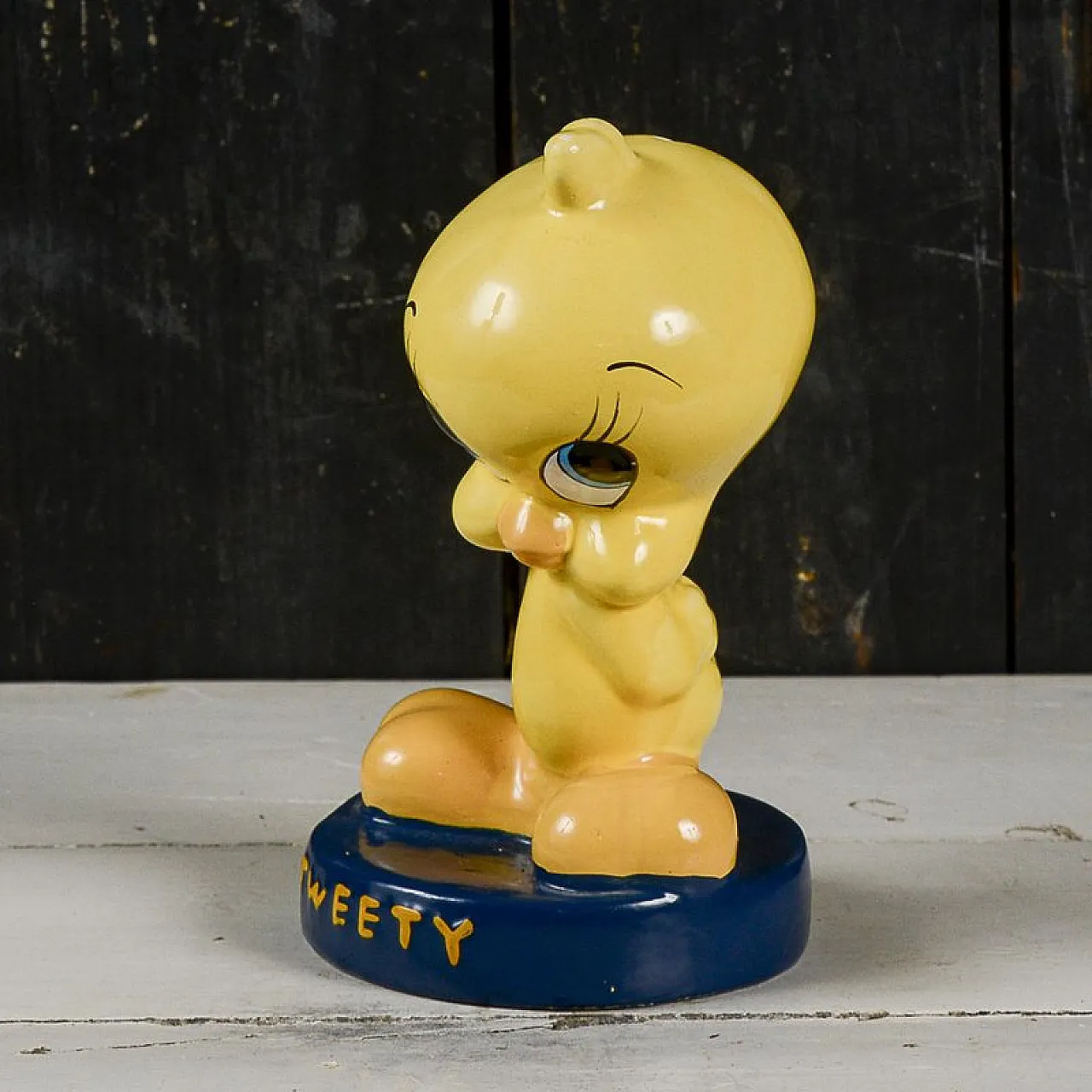 Titti sculpture Piggy bank with tweety inscription, 2000s 3