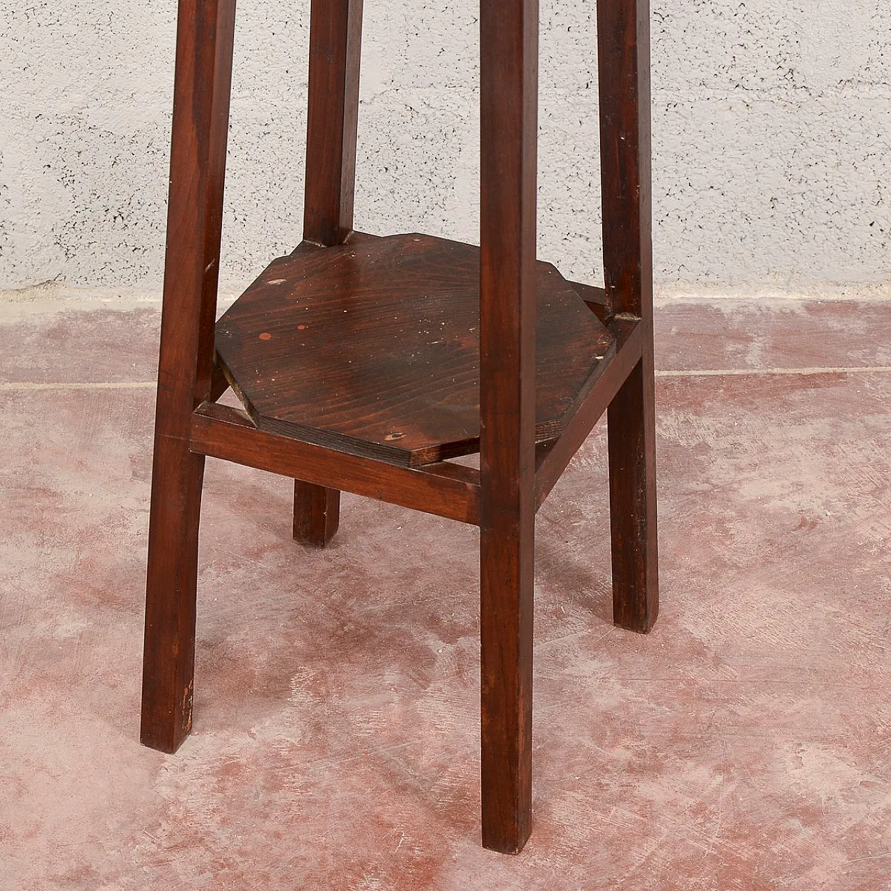 Fir wood plant stand, 19th century 10