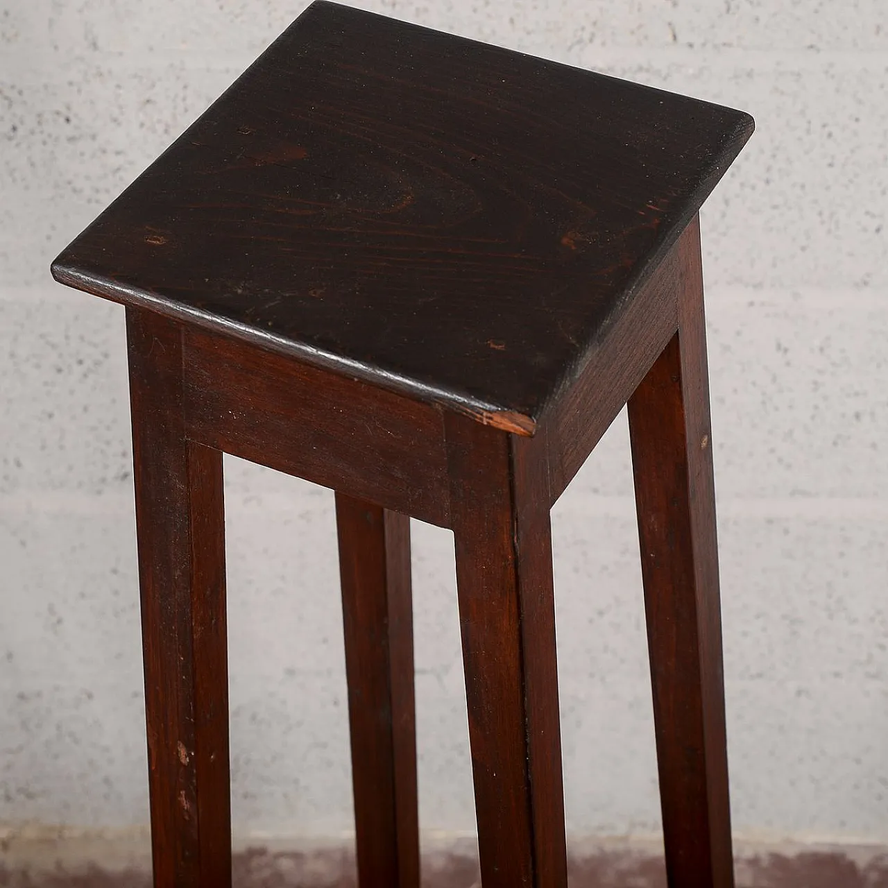 Fir wood plant stand, 19th century 11