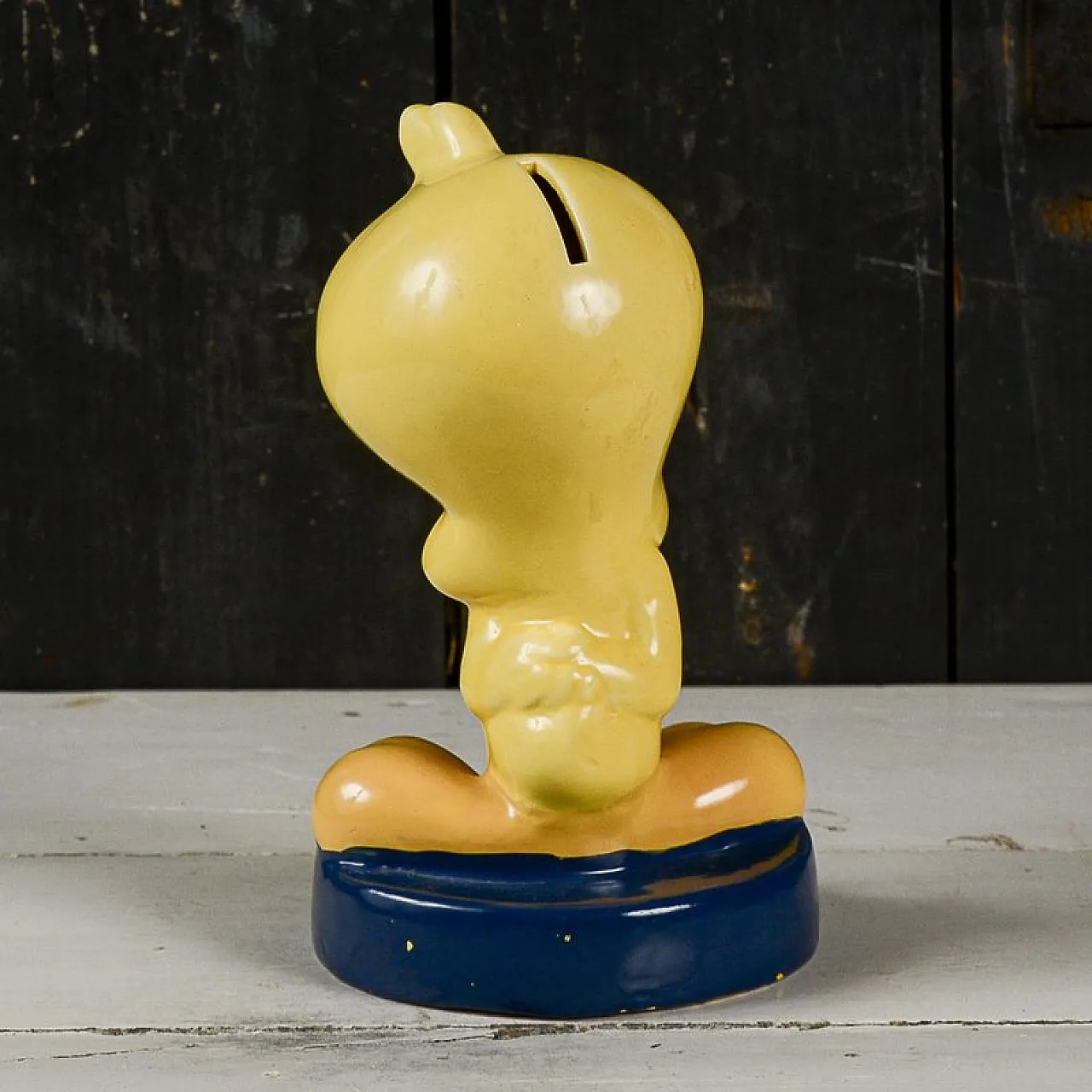 Titti sculpture Piggy bank with tweety inscription, 2000s 5