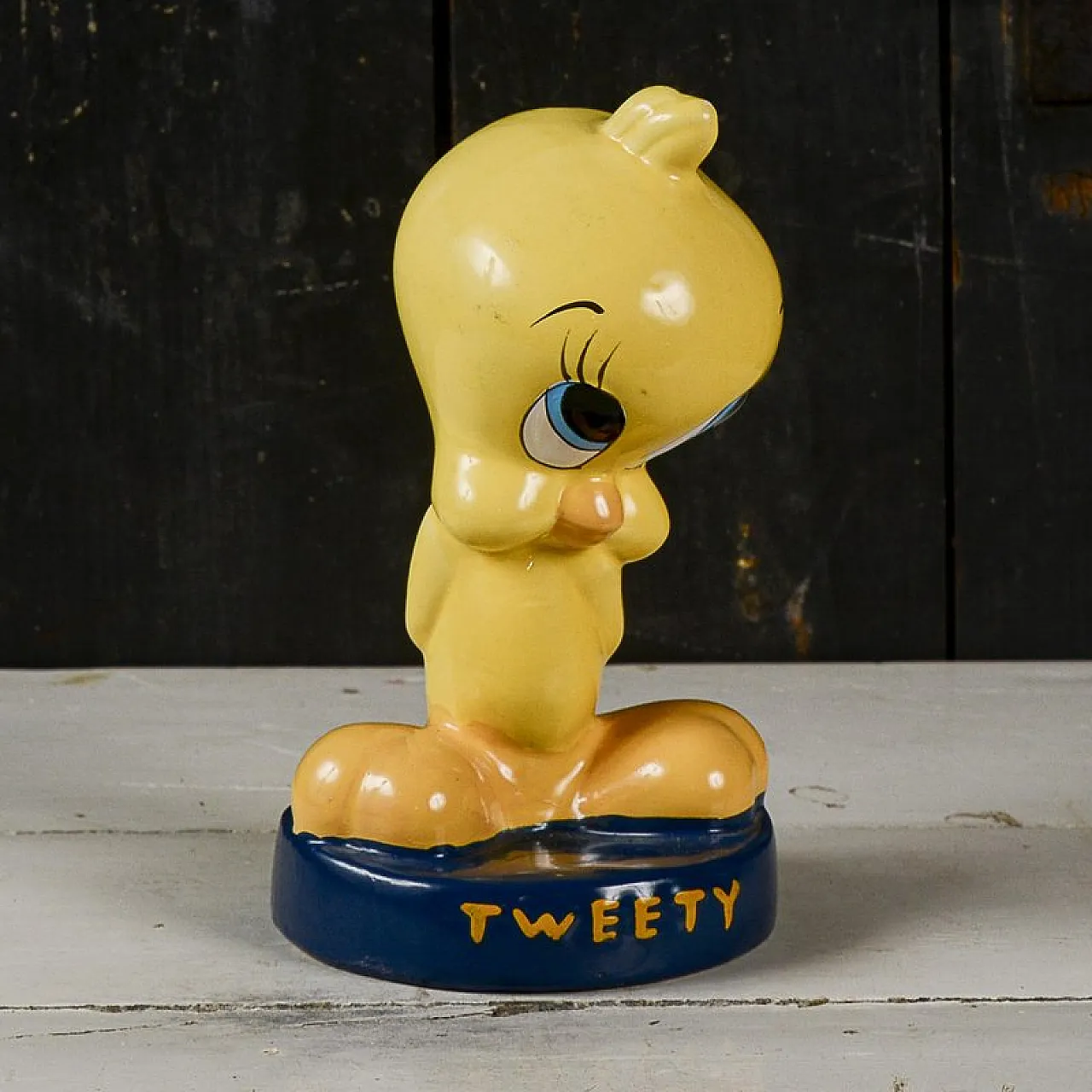 Titti sculpture Piggy bank with tweety inscription, 2000s 8