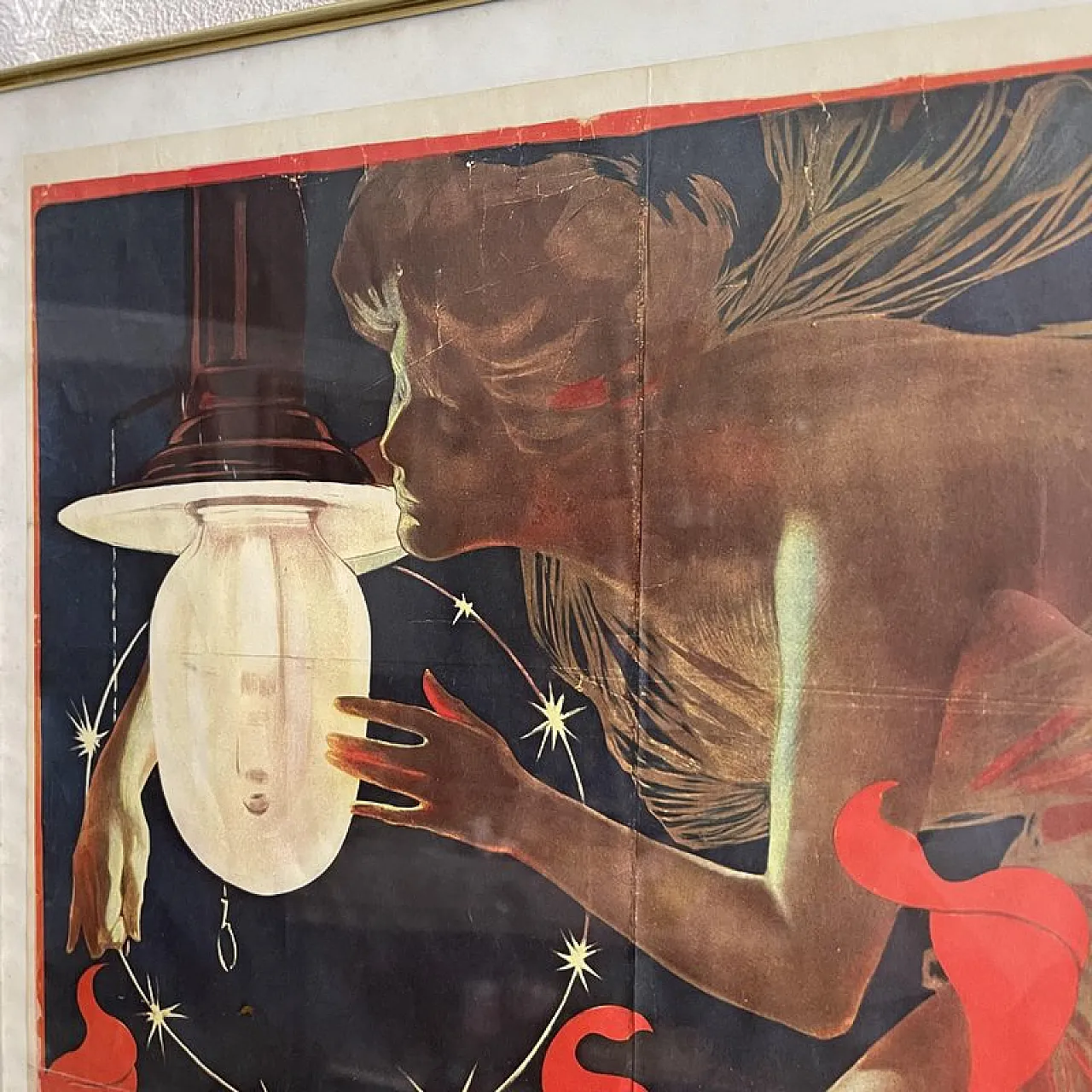 Framed advertising lithograph poster from Distillerie Italiane, 1970s 7