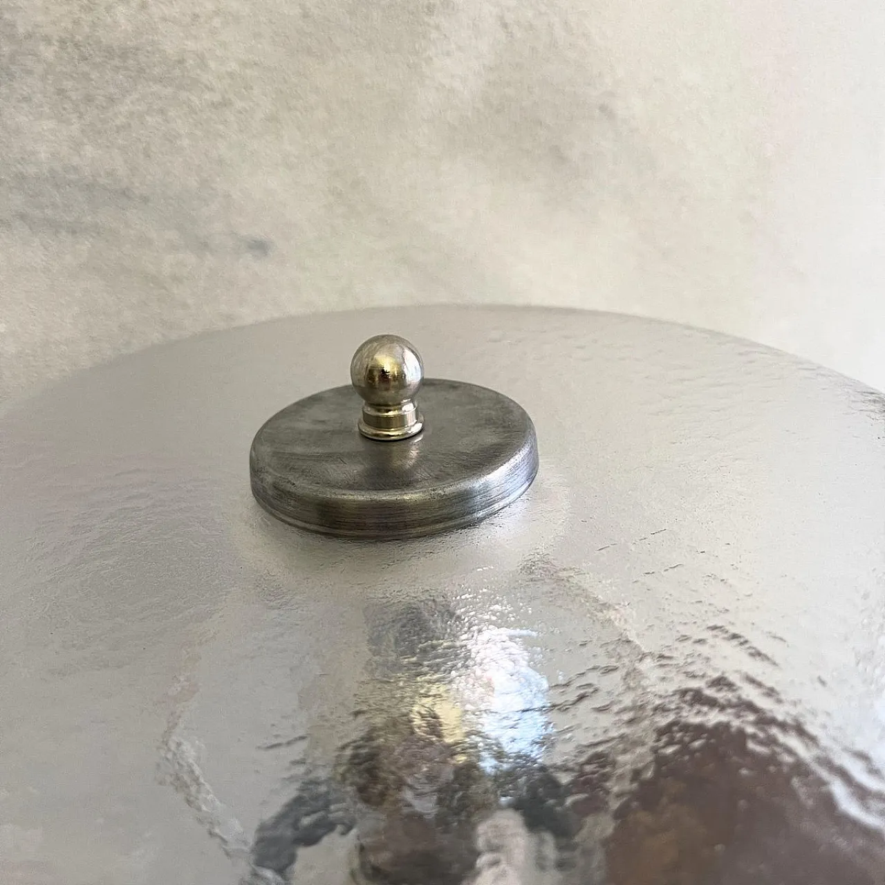 Lampada in vetro di Murano e opalino attribuita a Mazzega, anni '80 4