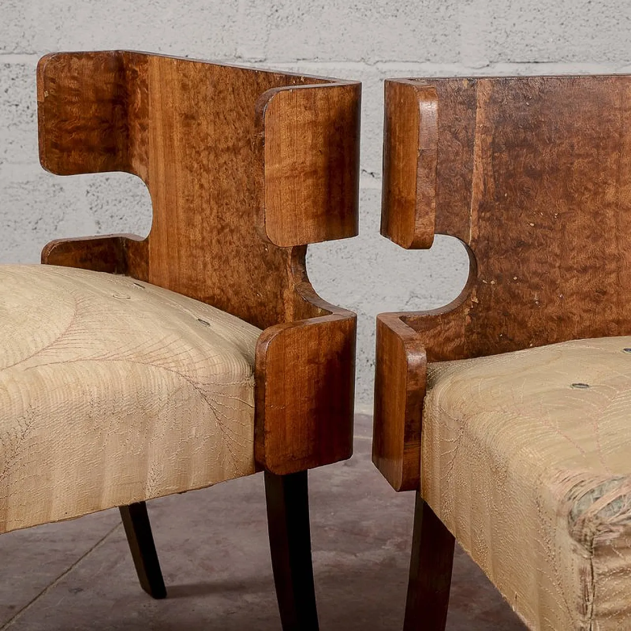 Pair of Art Deco armchairs, 1920s 8
