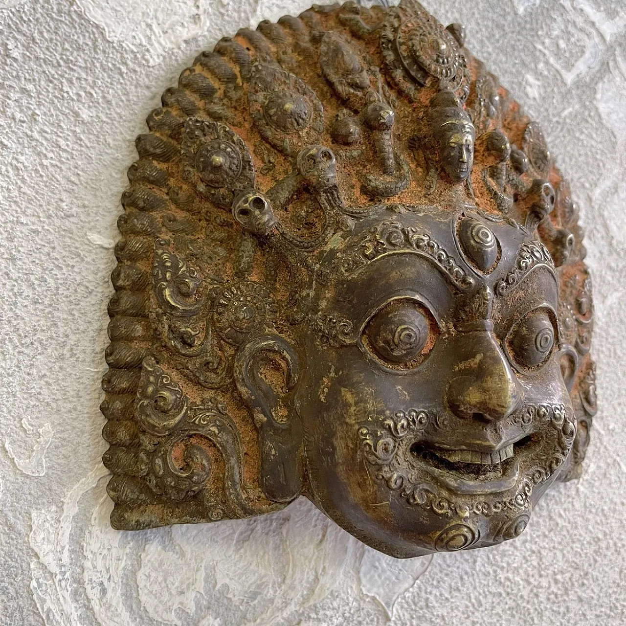 Bhairara, divinità del buddismo tibetano in bronzo, inizio '800 6