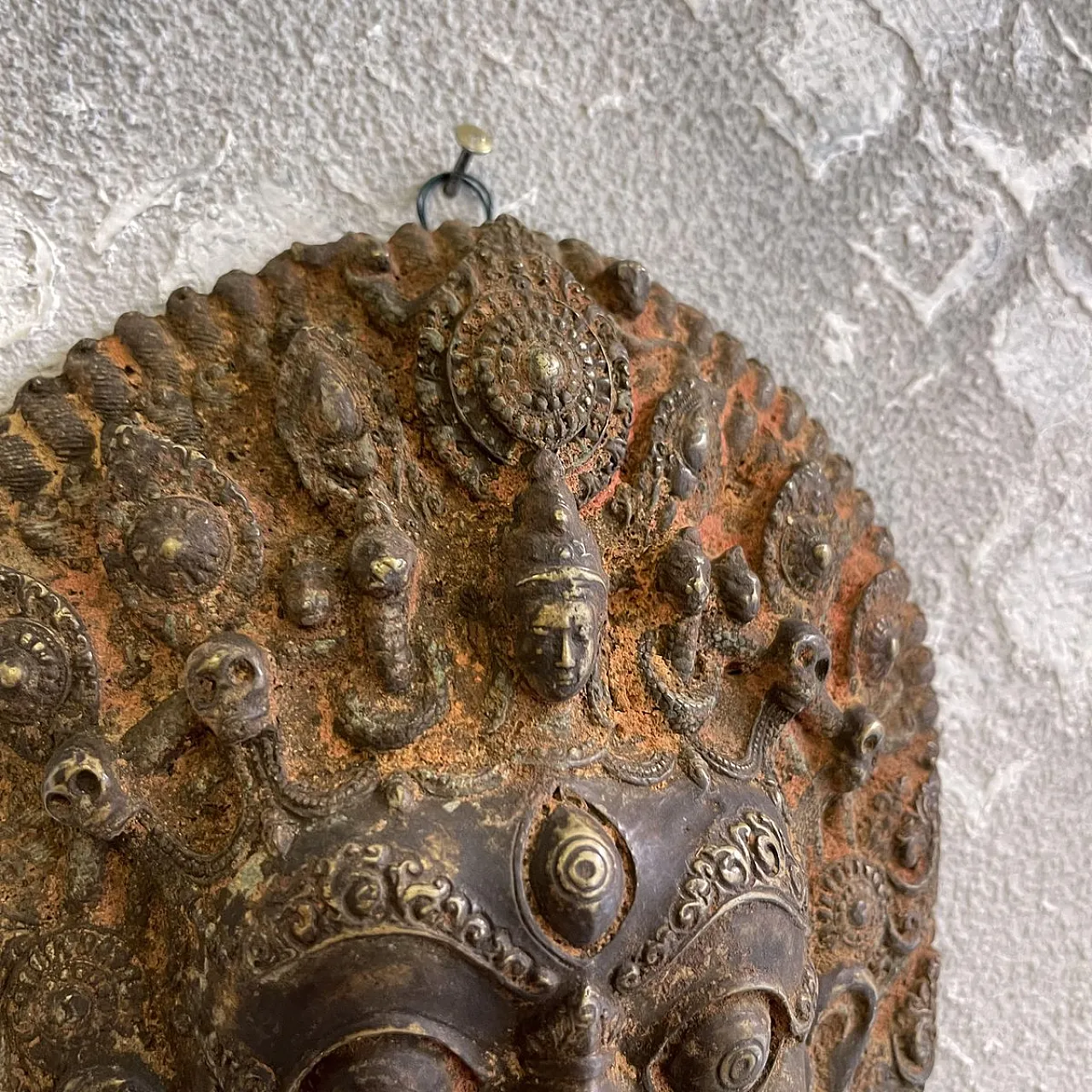 Bhairara, divinità del buddismo tibetano in bronzo, inizio '800 7