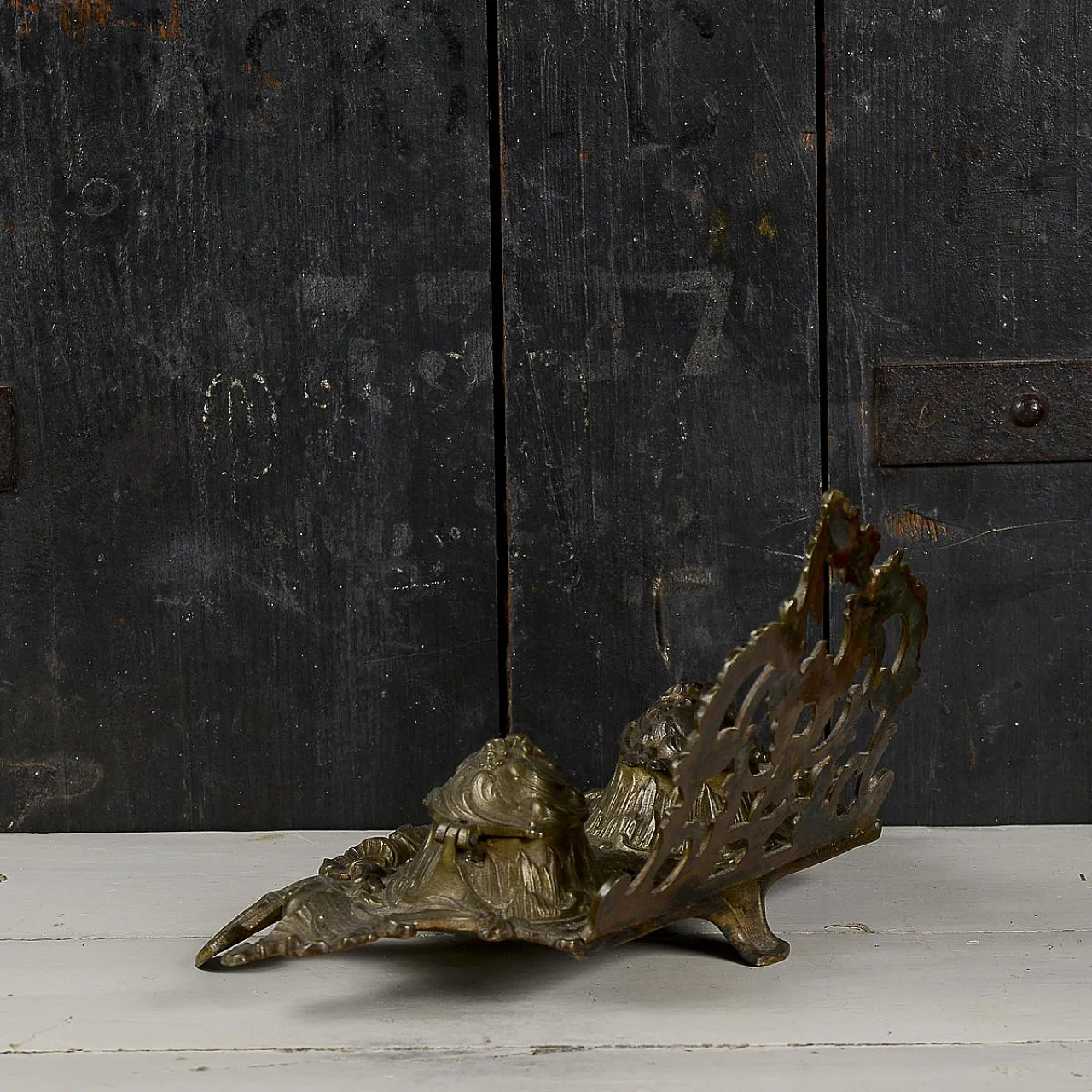 Desk set for writing desk in brass, 19th century 8