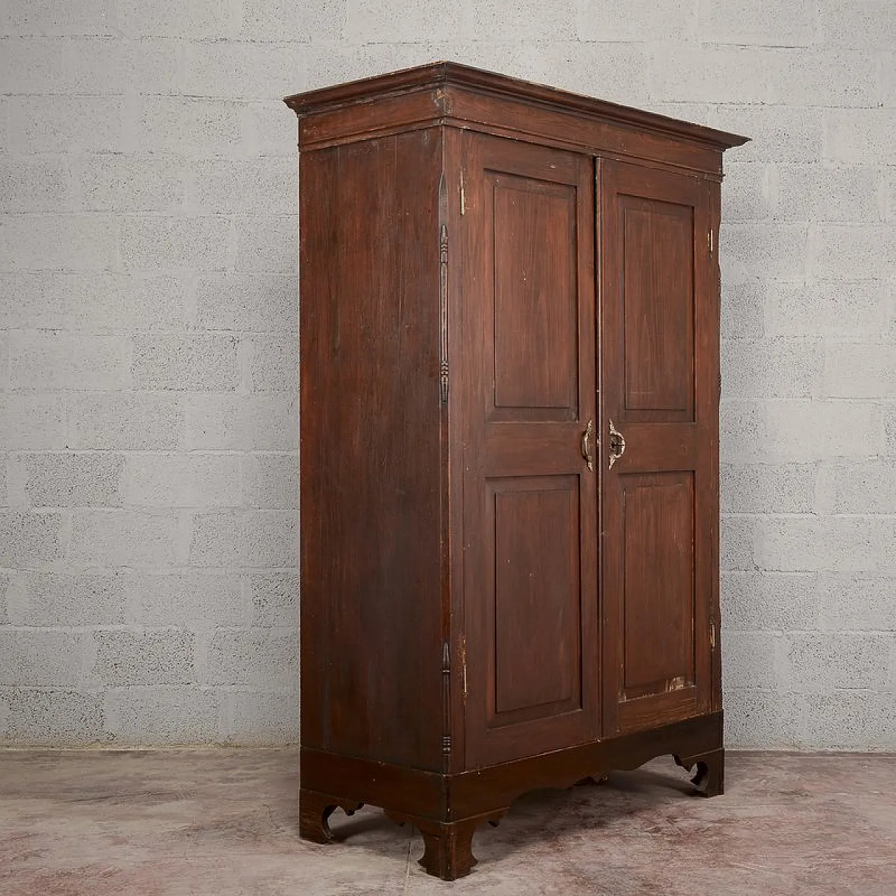 Two-door wardrobe in solid fir, 19th century 3