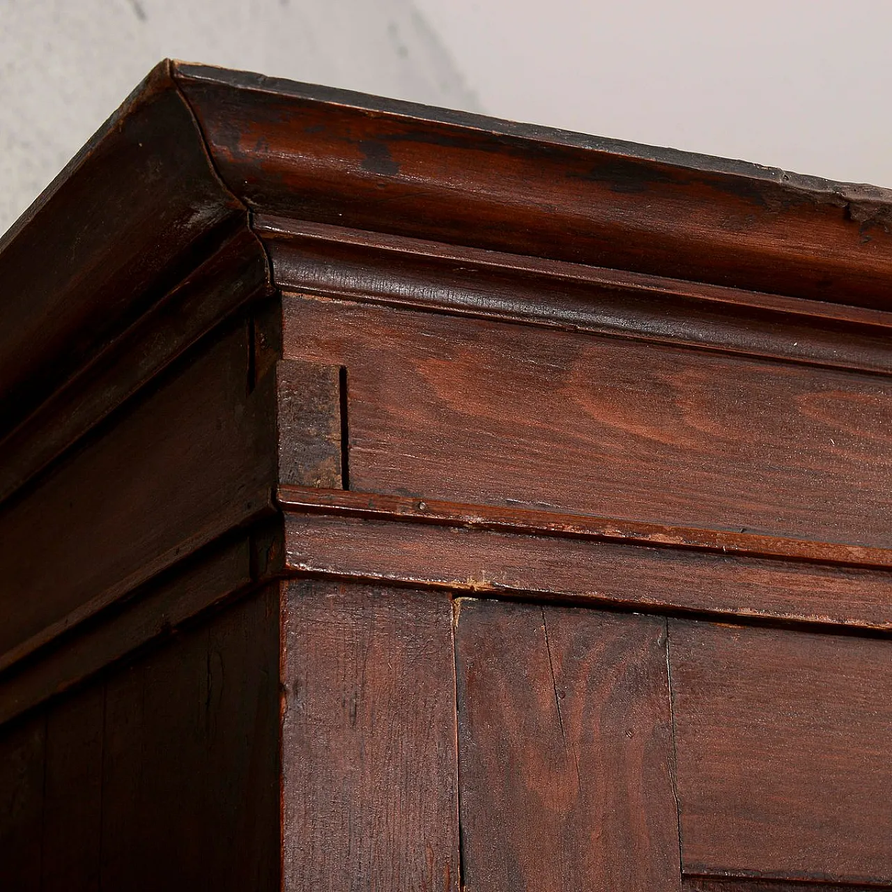 Two-door wardrobe in solid fir, 19th century 10