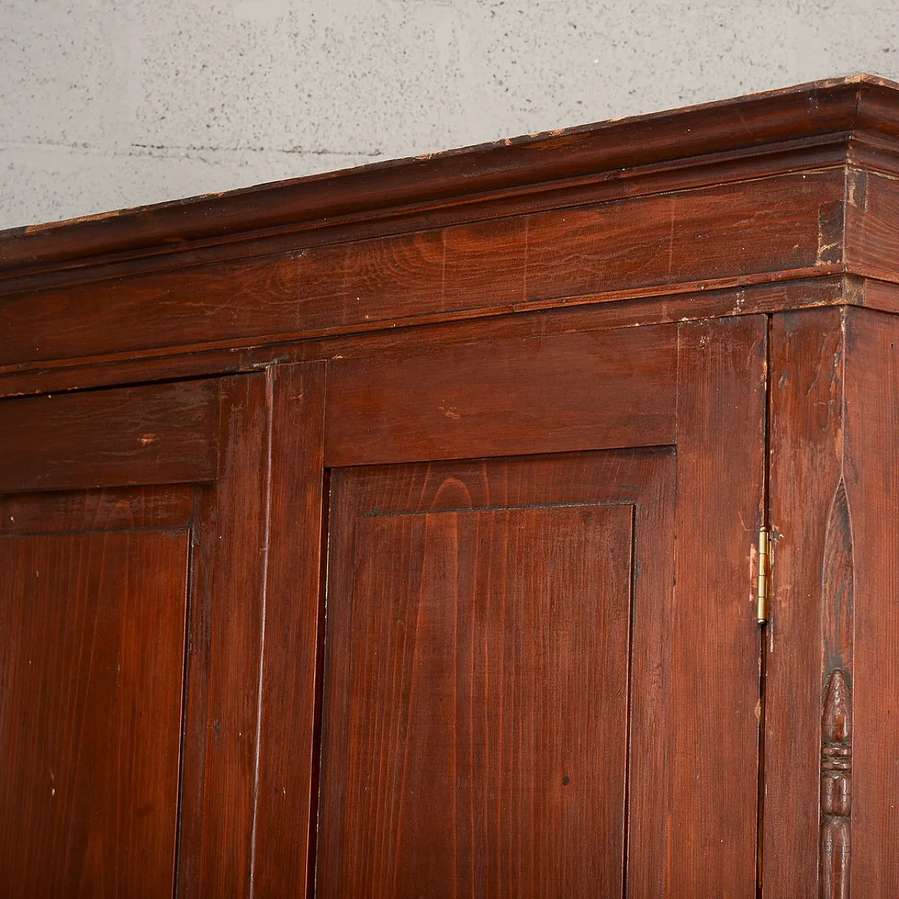 Two-door wardrobe in solid fir, 19th century 12