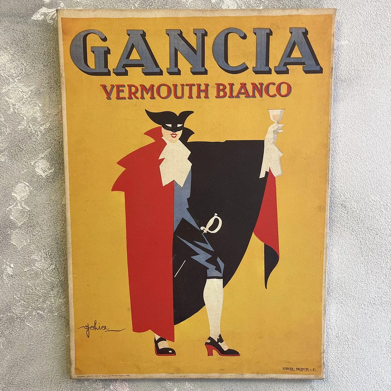 Vermouth advertising poster by Eugenio Colmo for Gancia, 1920s 1