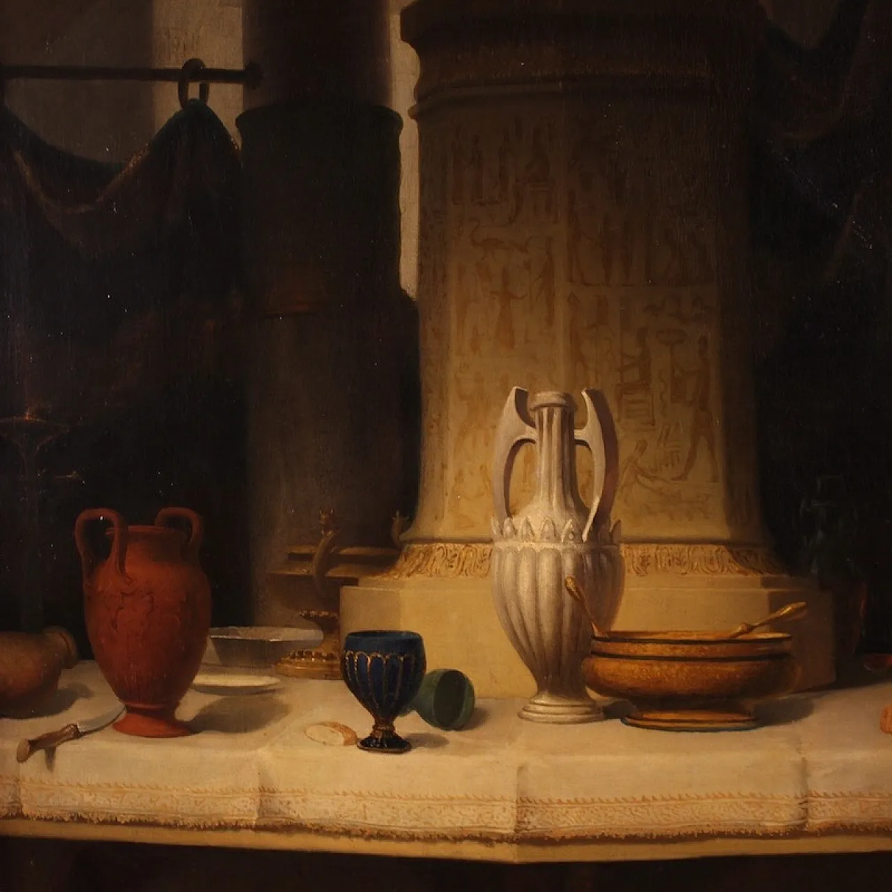 Large painting by Carlo De Notaris, the prophet Daniel 11
