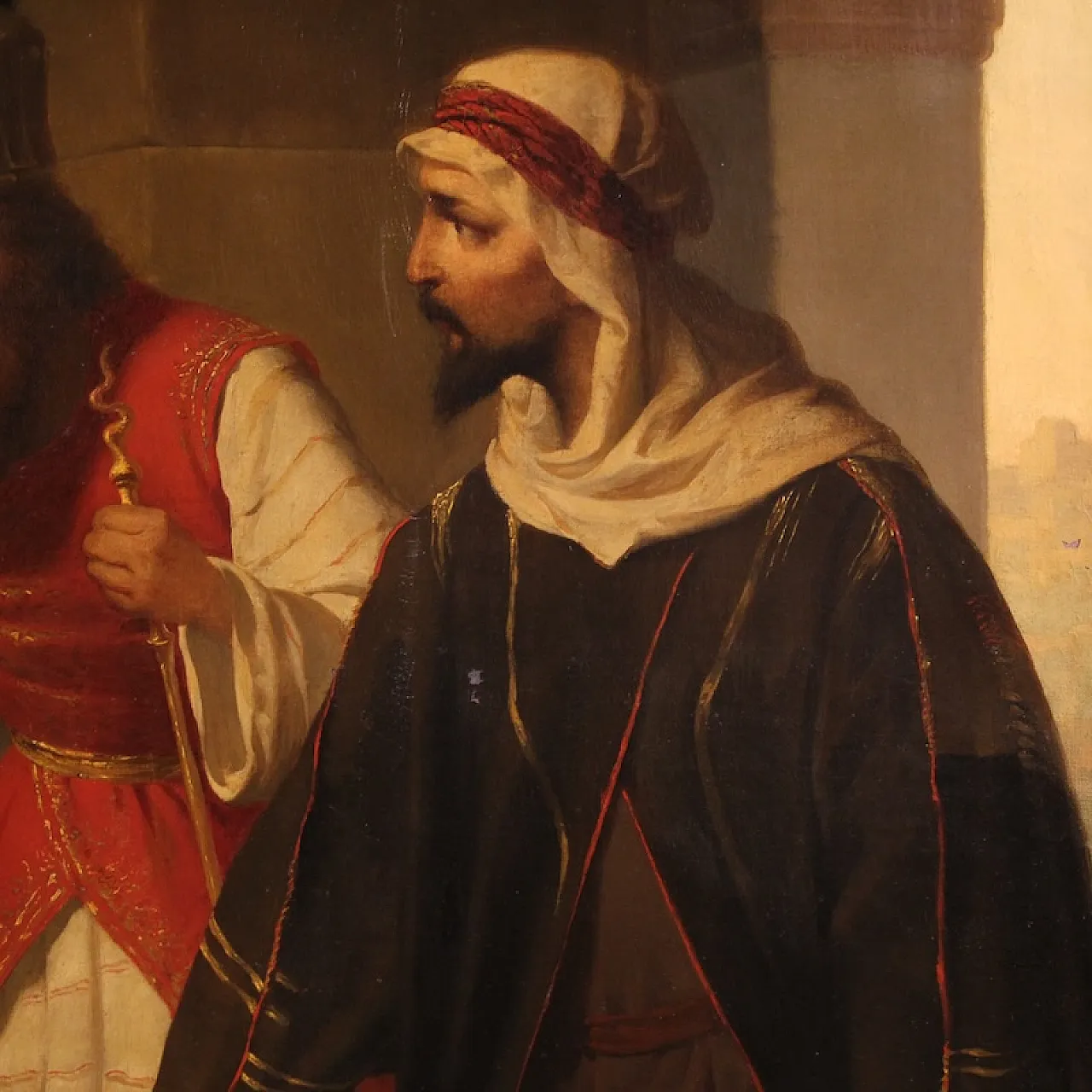 Large painting by Carlo De Notaris, the prophet Daniel 13