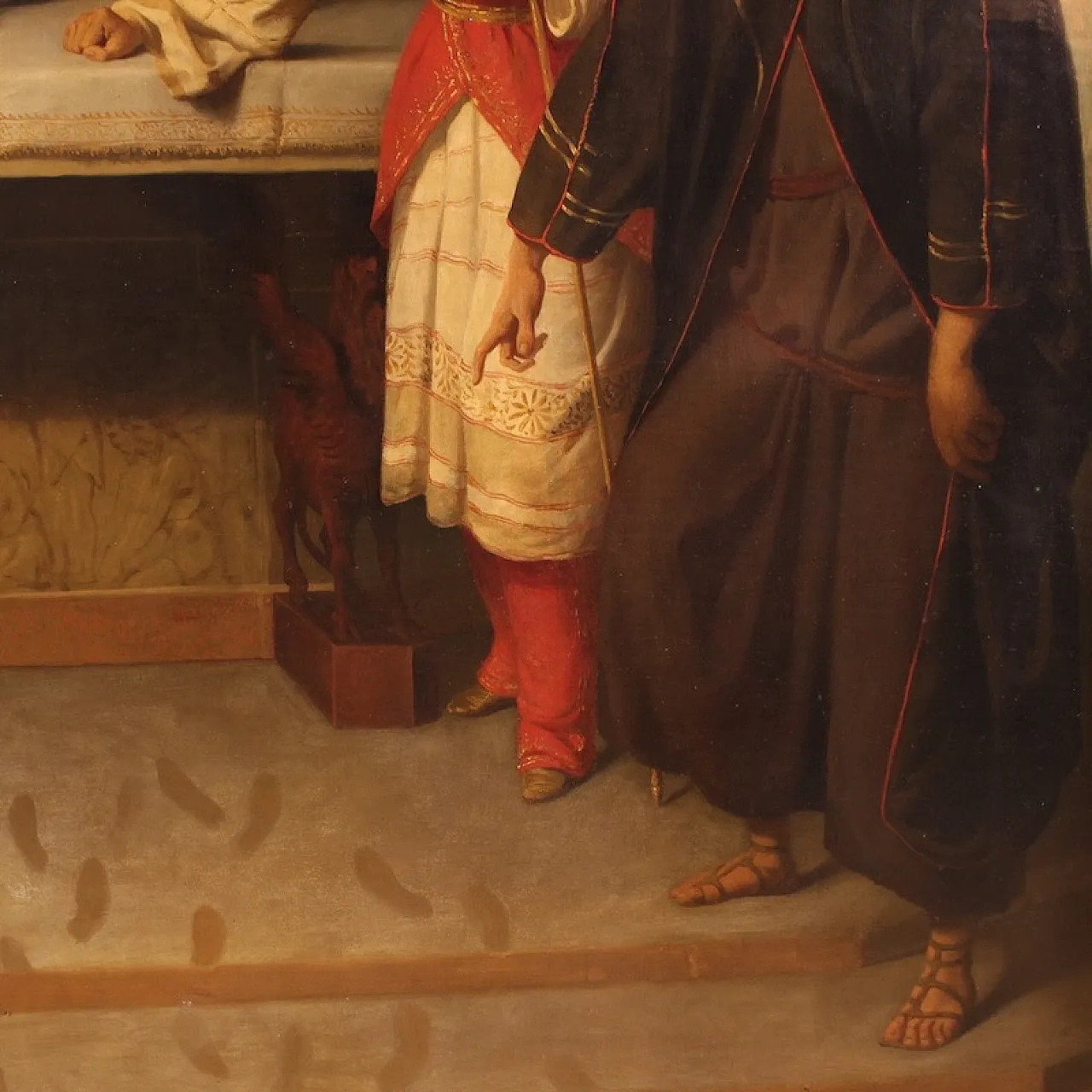 Large painting by Carlo De Notaris, the prophet Daniel 14