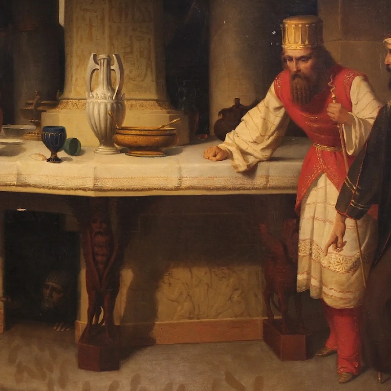 Large painting by Carlo De Notaris, the prophet Daniel 15
