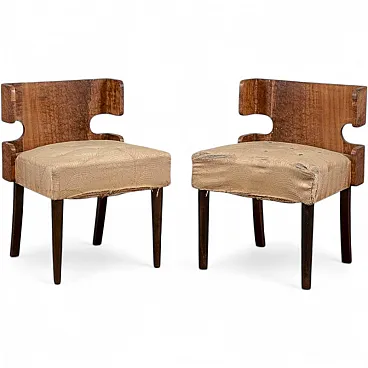 Pair of Art Deco armchairs, 1920s