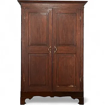 Two-door wardrobe in solid fir, 19th century
