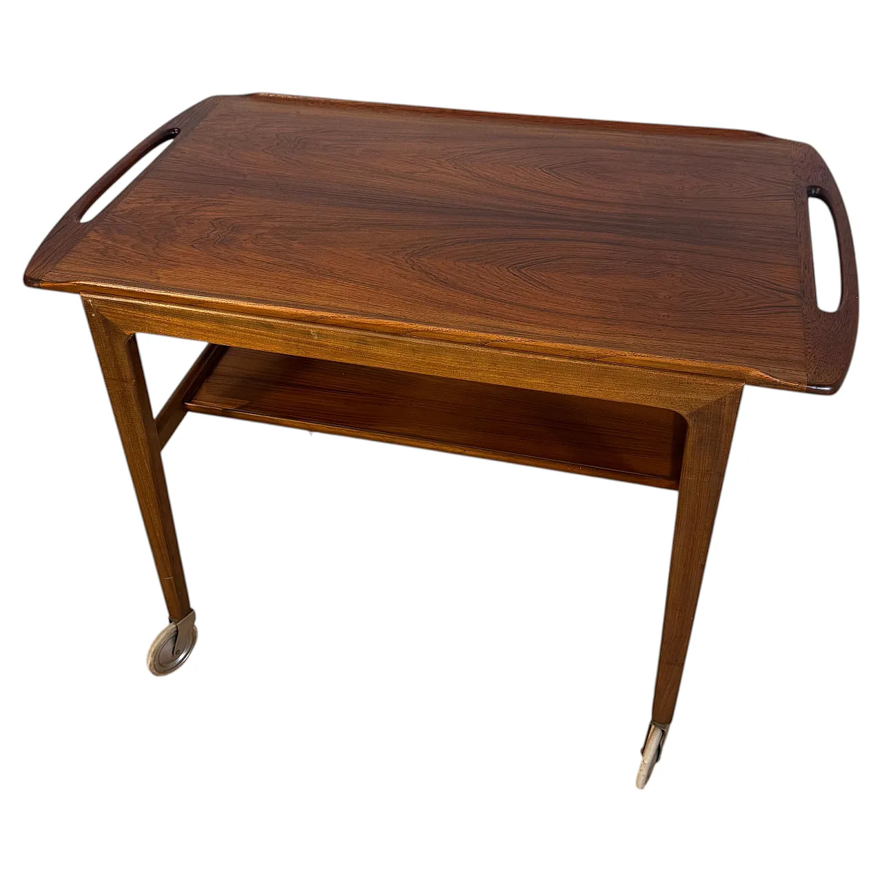 Scandinavian Modern teak bar cart, 1960s 1