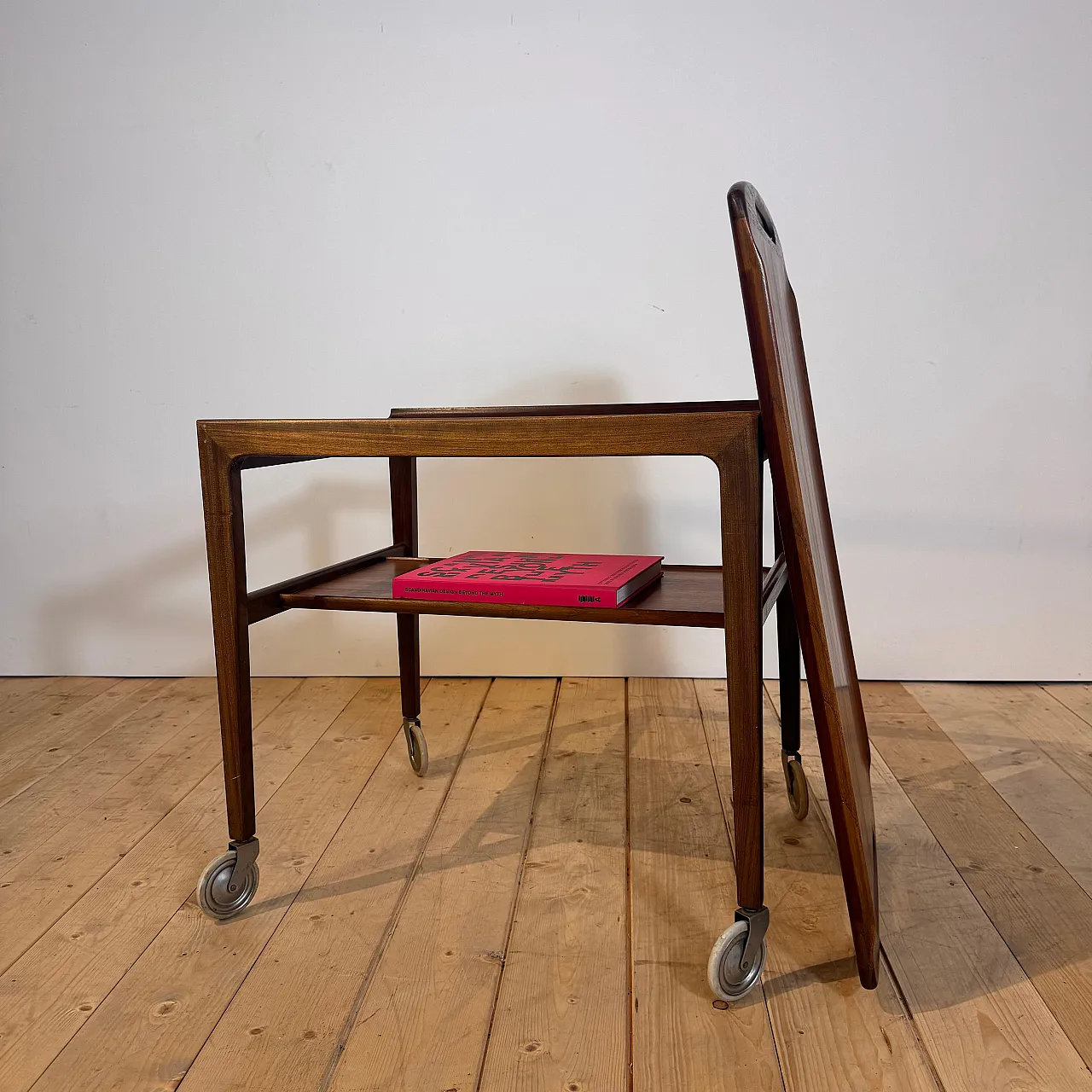Scandinavian Modern teak bar cart, 1960s 5