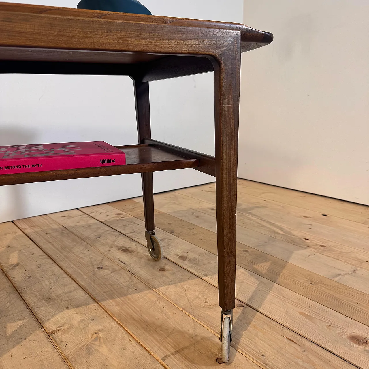 Scandinavian Modern teak bar cart, 1960s 8