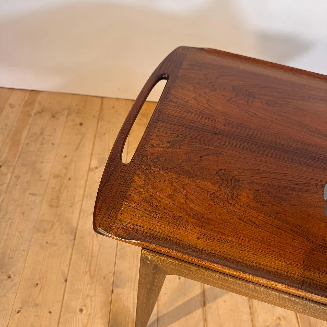 Scandinavian Modern teak bar cart, 1960s 10