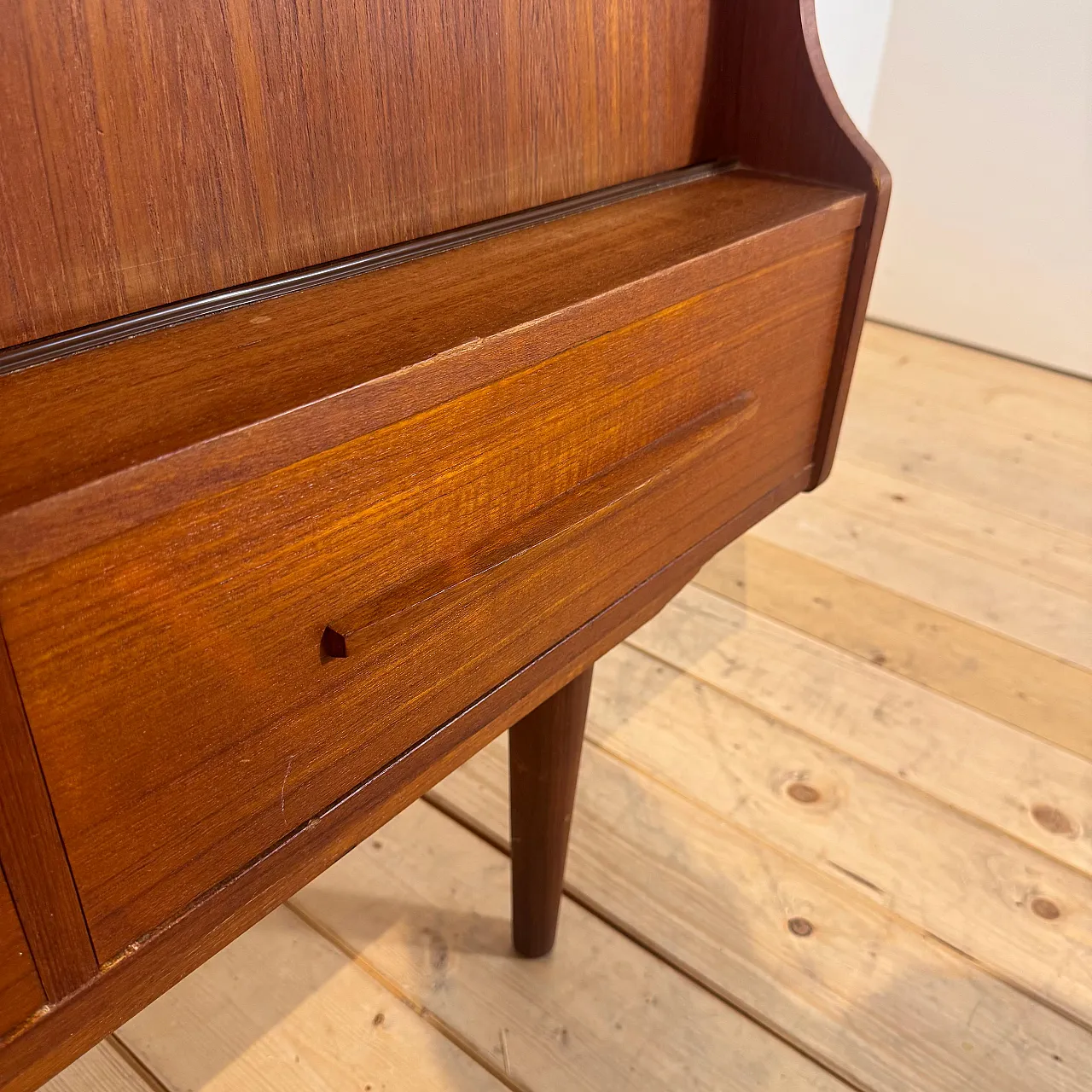 Danish Scandinavian Modern teak bar cabinet, 1960s 7