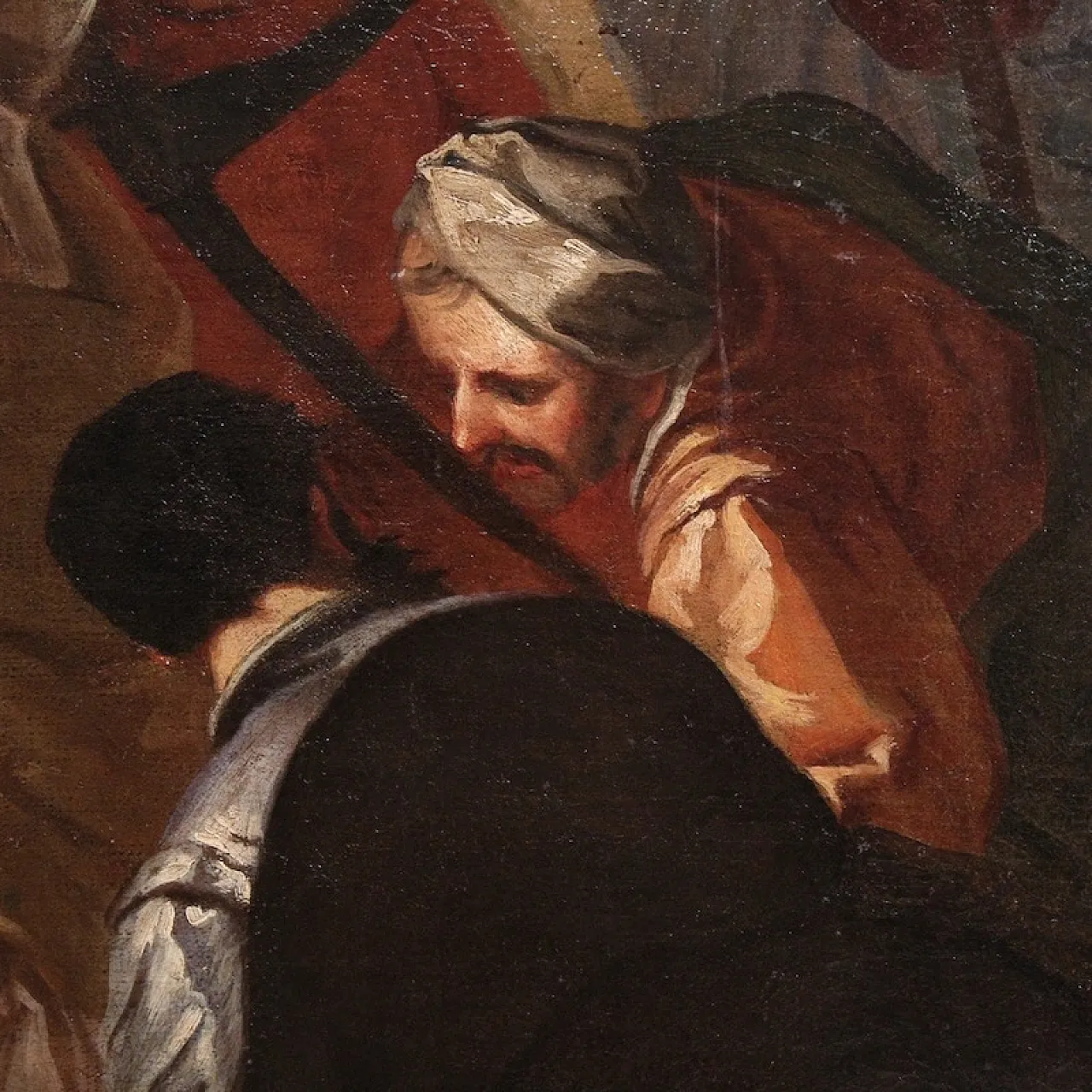 Venetian painting, Christ and the adulteress, 16th century 12