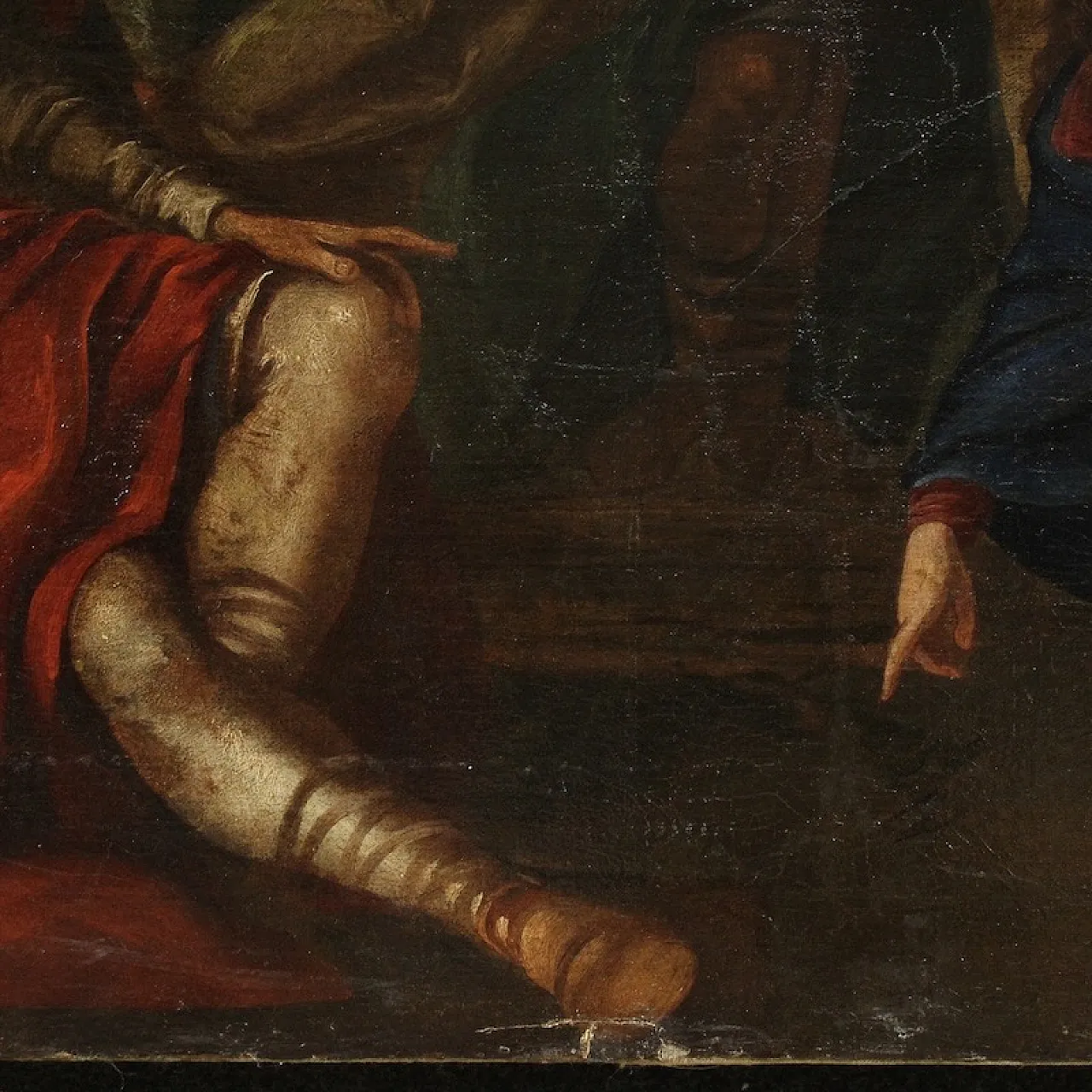 Venetian painting, Christ and the adulteress, 16th century 15