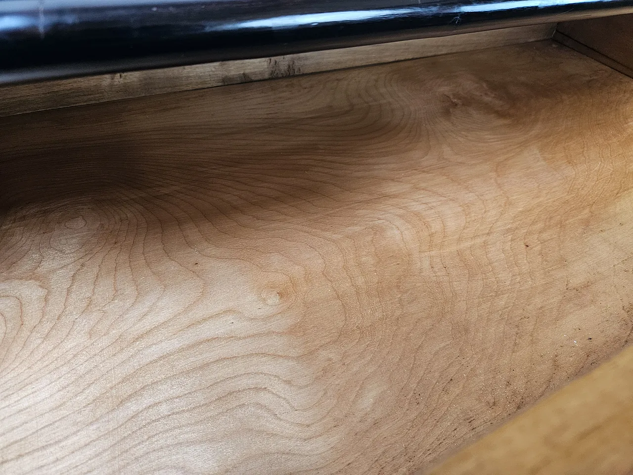 Art Decò sideboard in briar and lacquered wood, 1950s 19