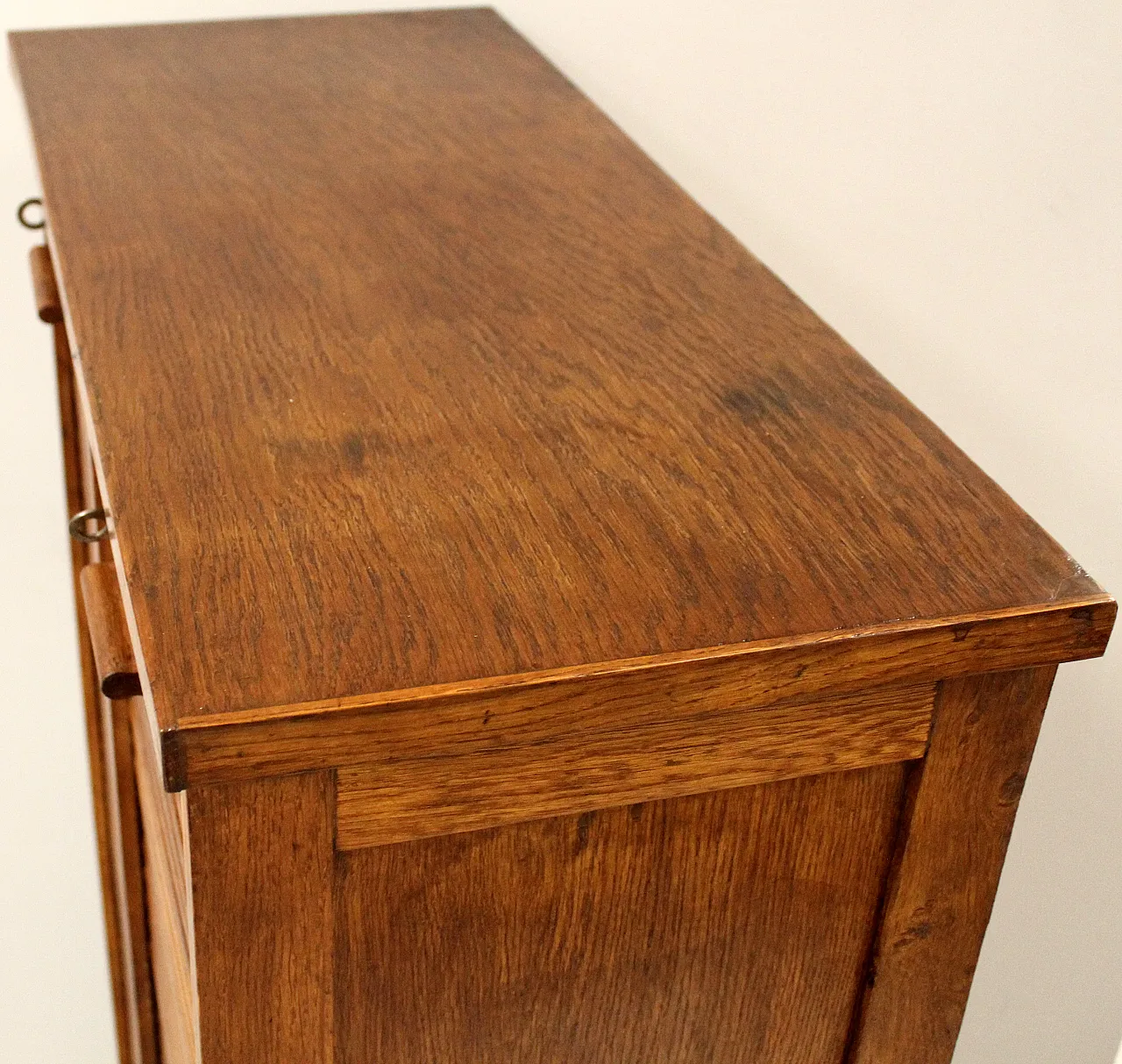 Filing cabinet with oak archive filing shutter, early 1900s 8
