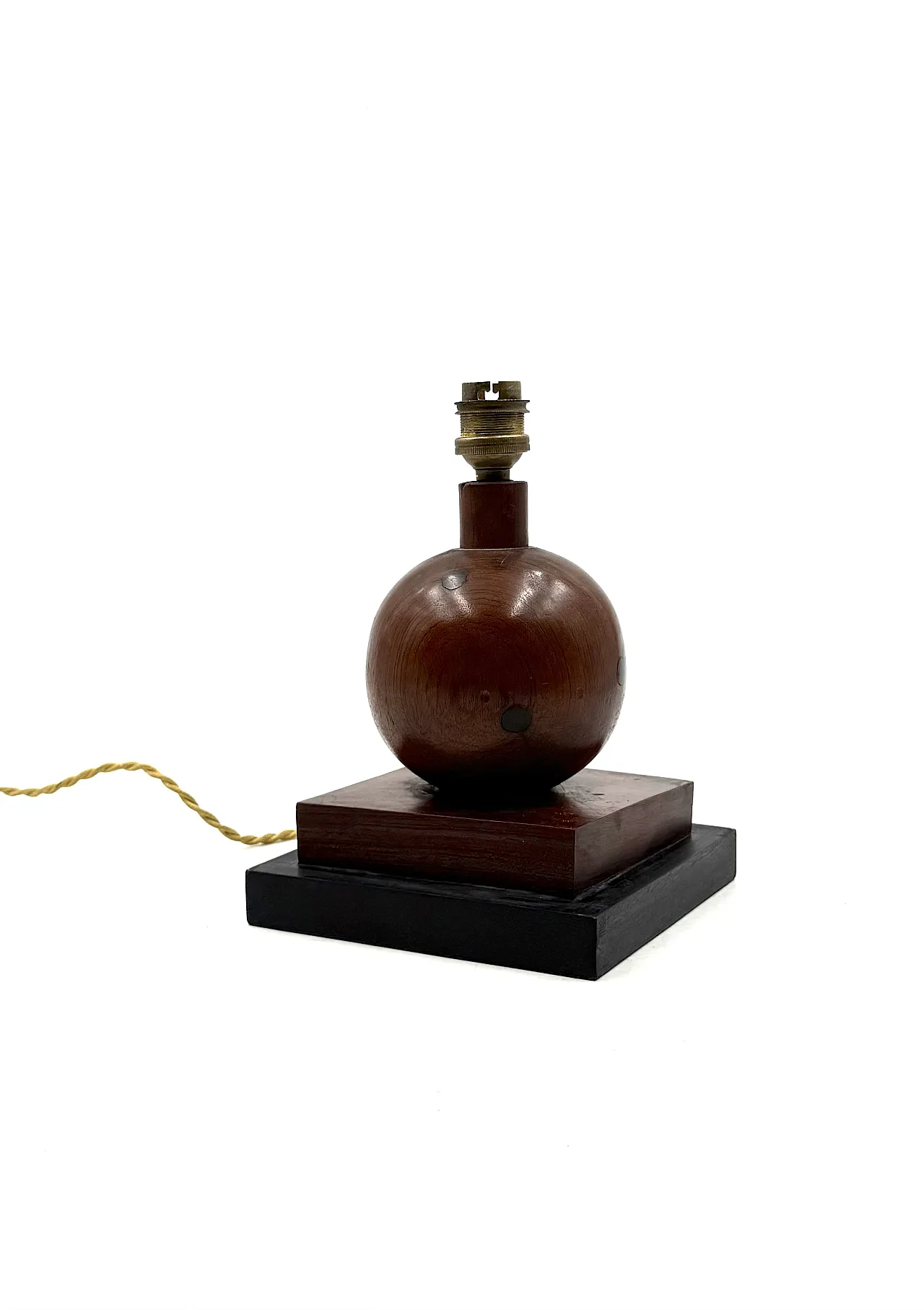 Art Deco wooden table lamp, France, circa 1930s 6