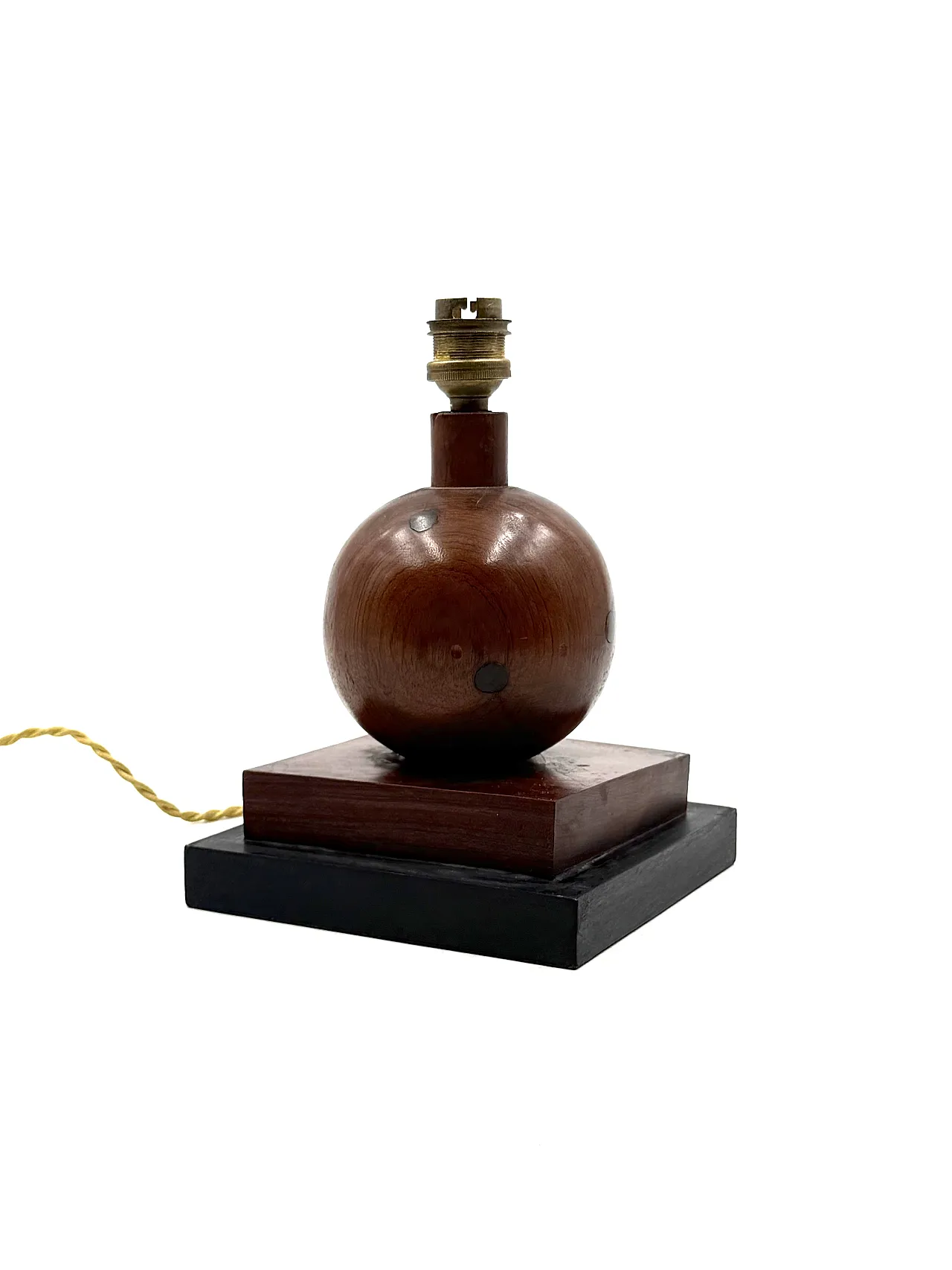 Art Deco wooden table lamp, France, circa 1930s 7