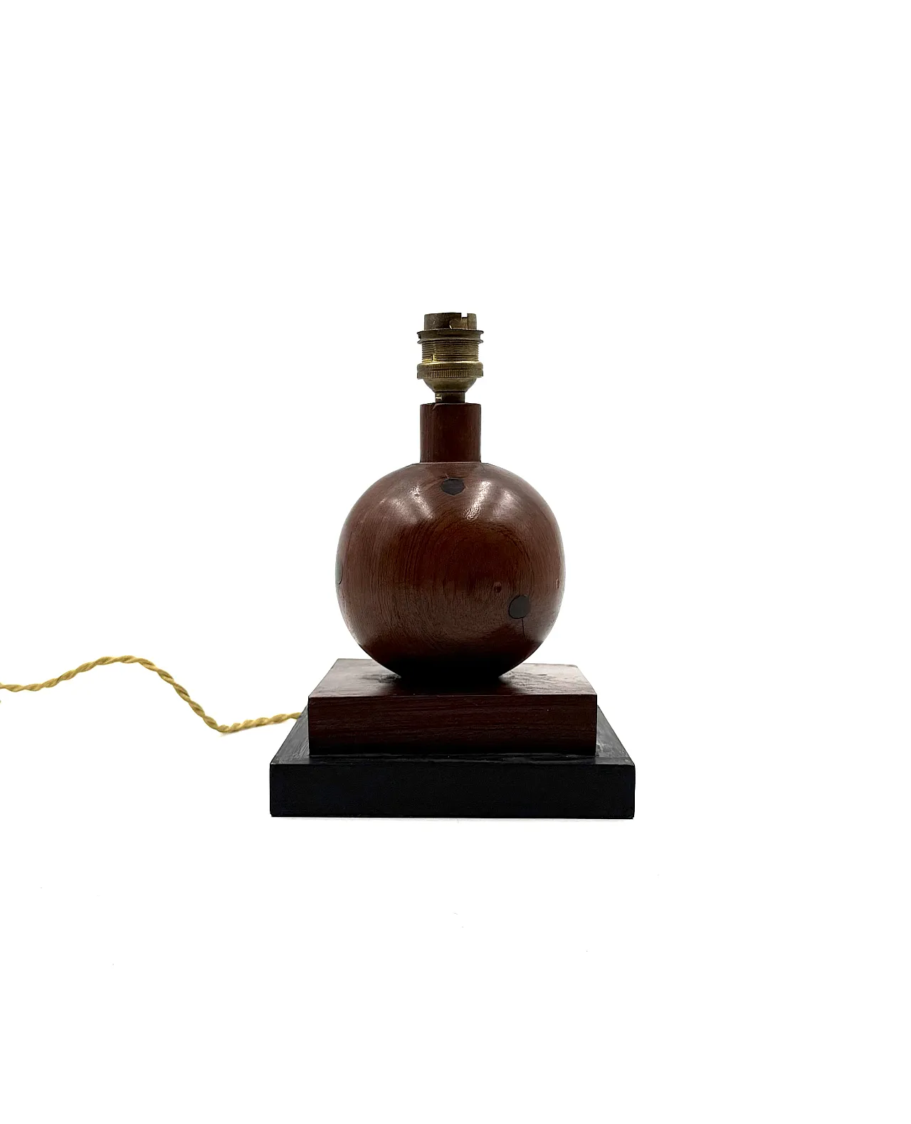 Art Deco wooden table lamp, France, circa 1930s 11
