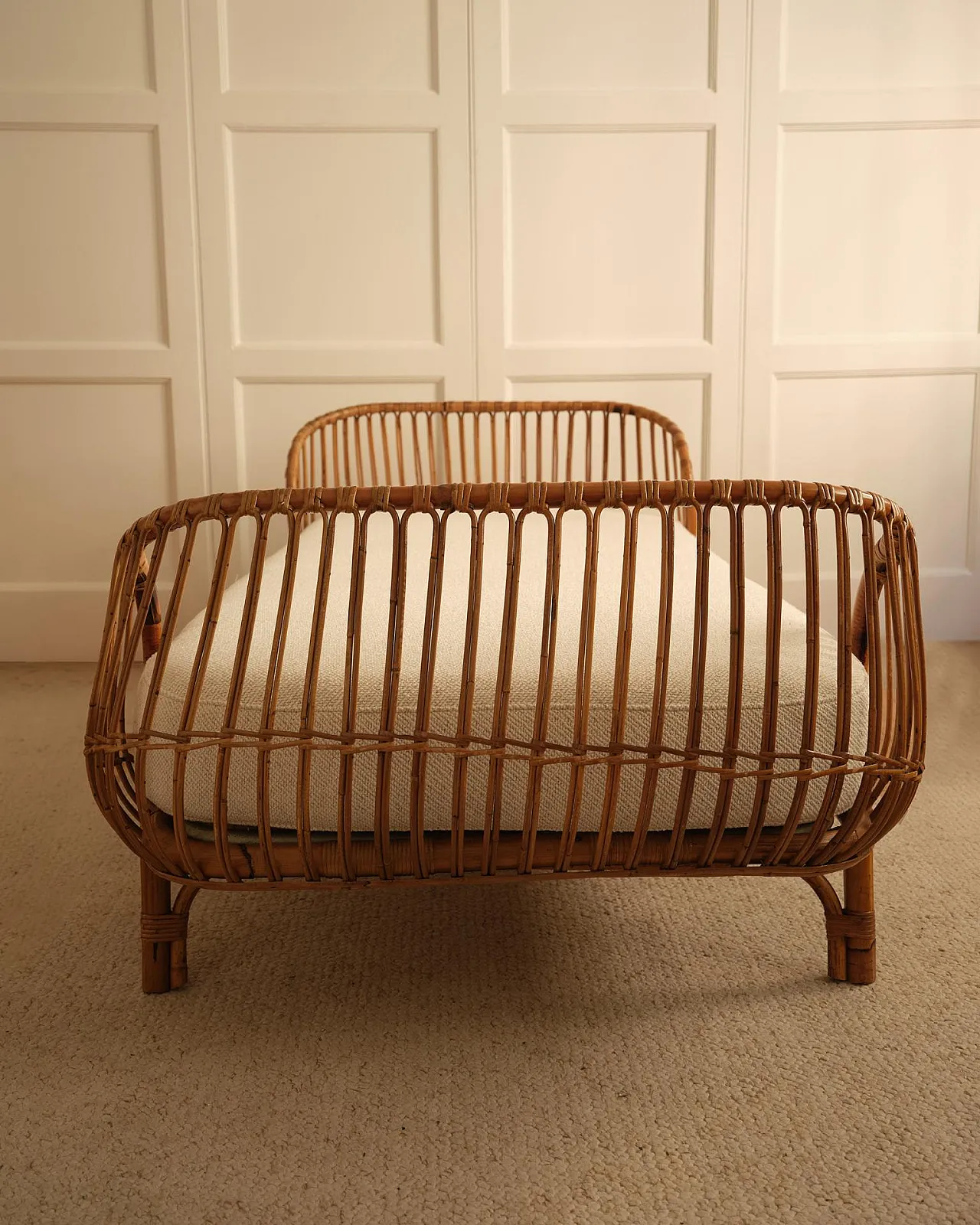 Daybed in bamboo and wicker, 1960s 2