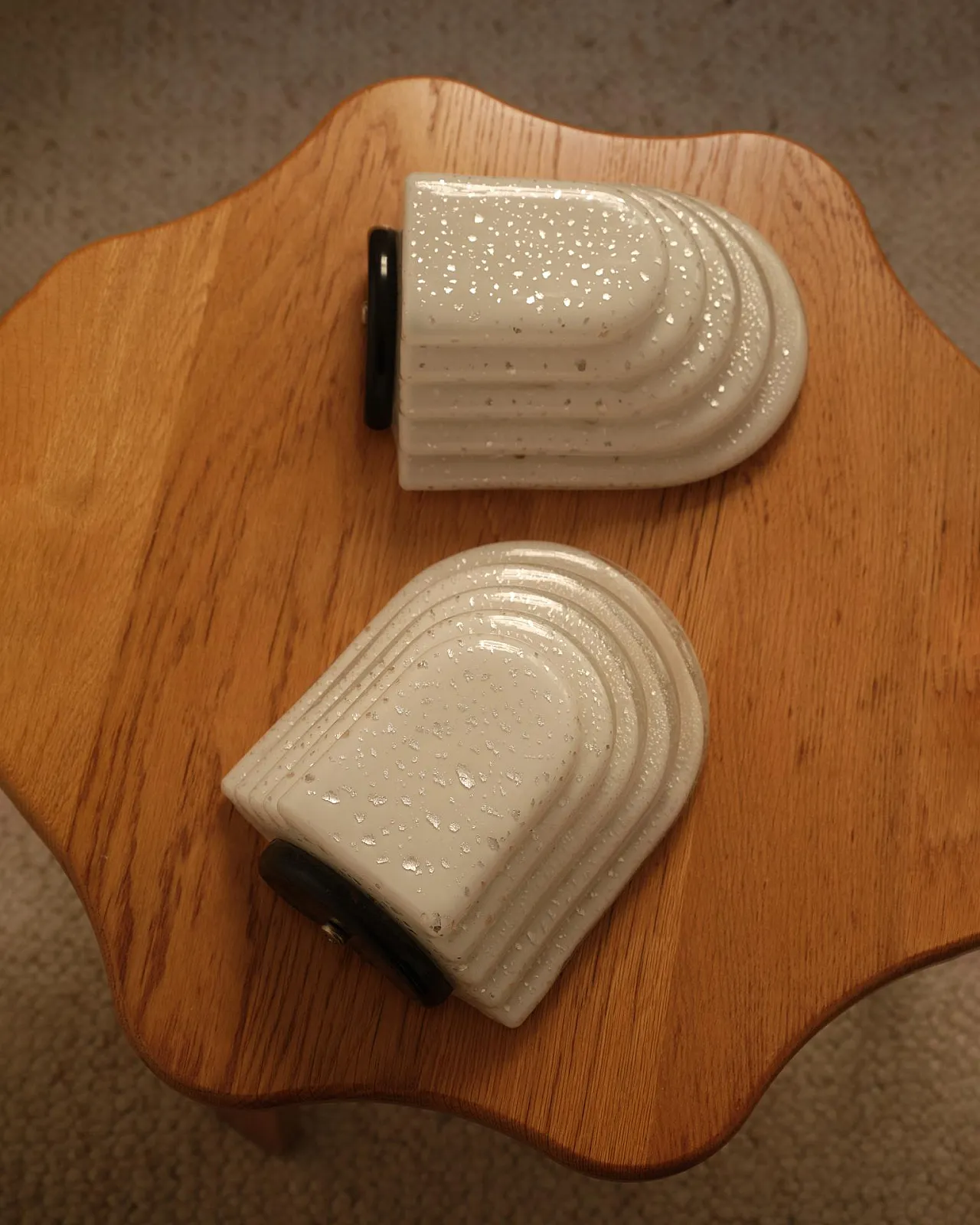 Pair of wall sconces in Murano glass, 1970s 5