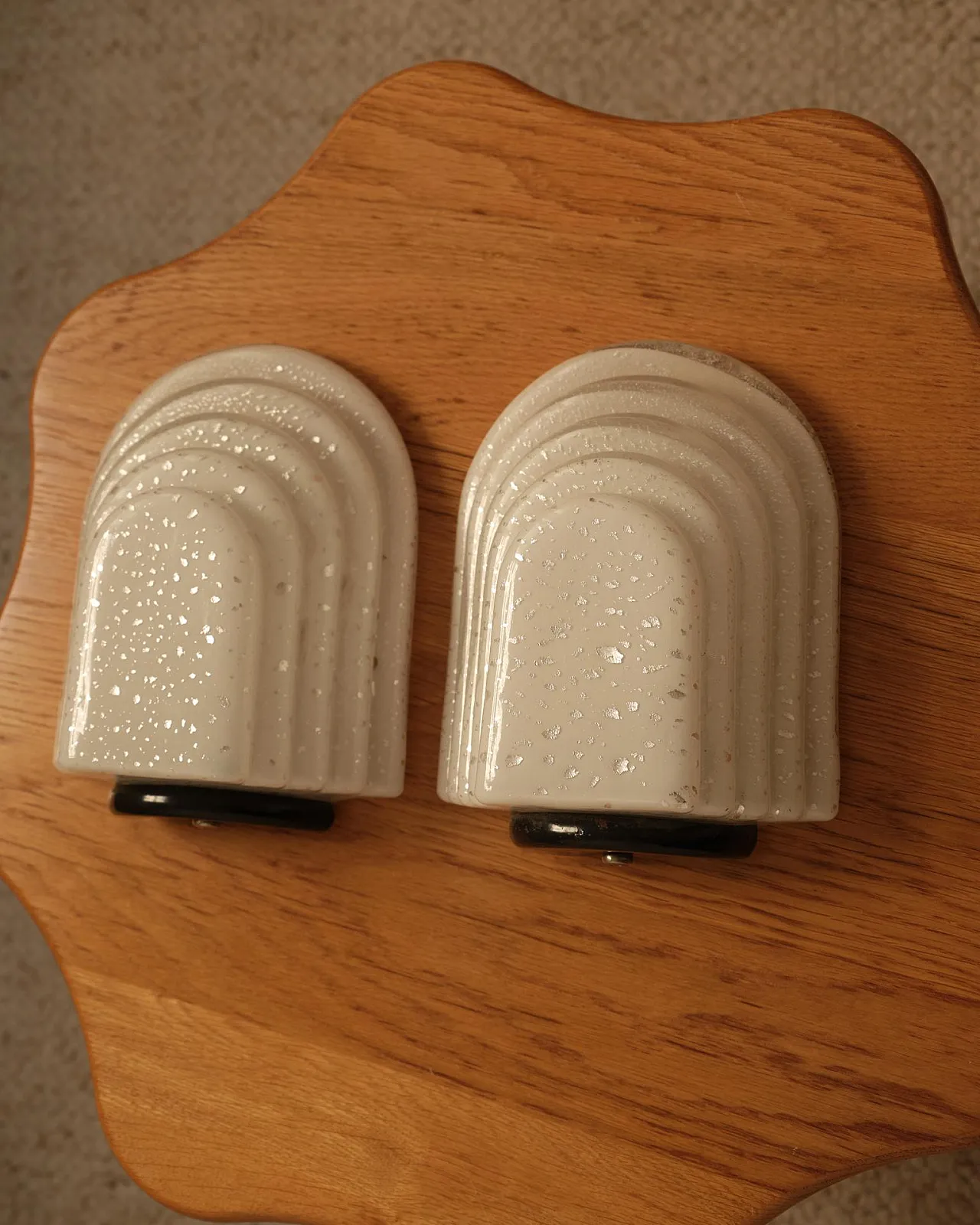 Pair of wall sconces in Murano glass, 1970s 6