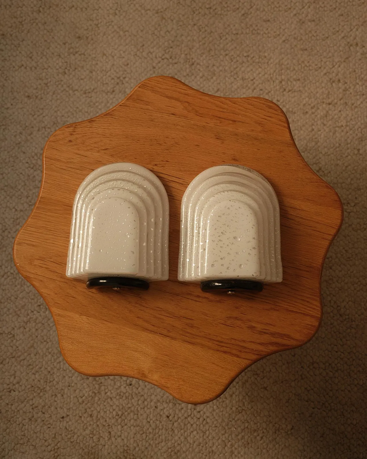 Pair of wall sconces in Murano glass, 1970s 7
