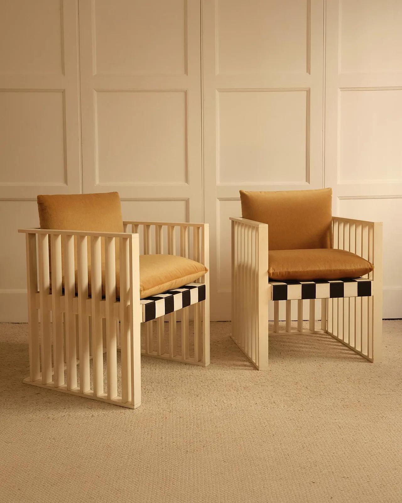 Pair of Hoffmann & Moser armchairs, early 20th century 4