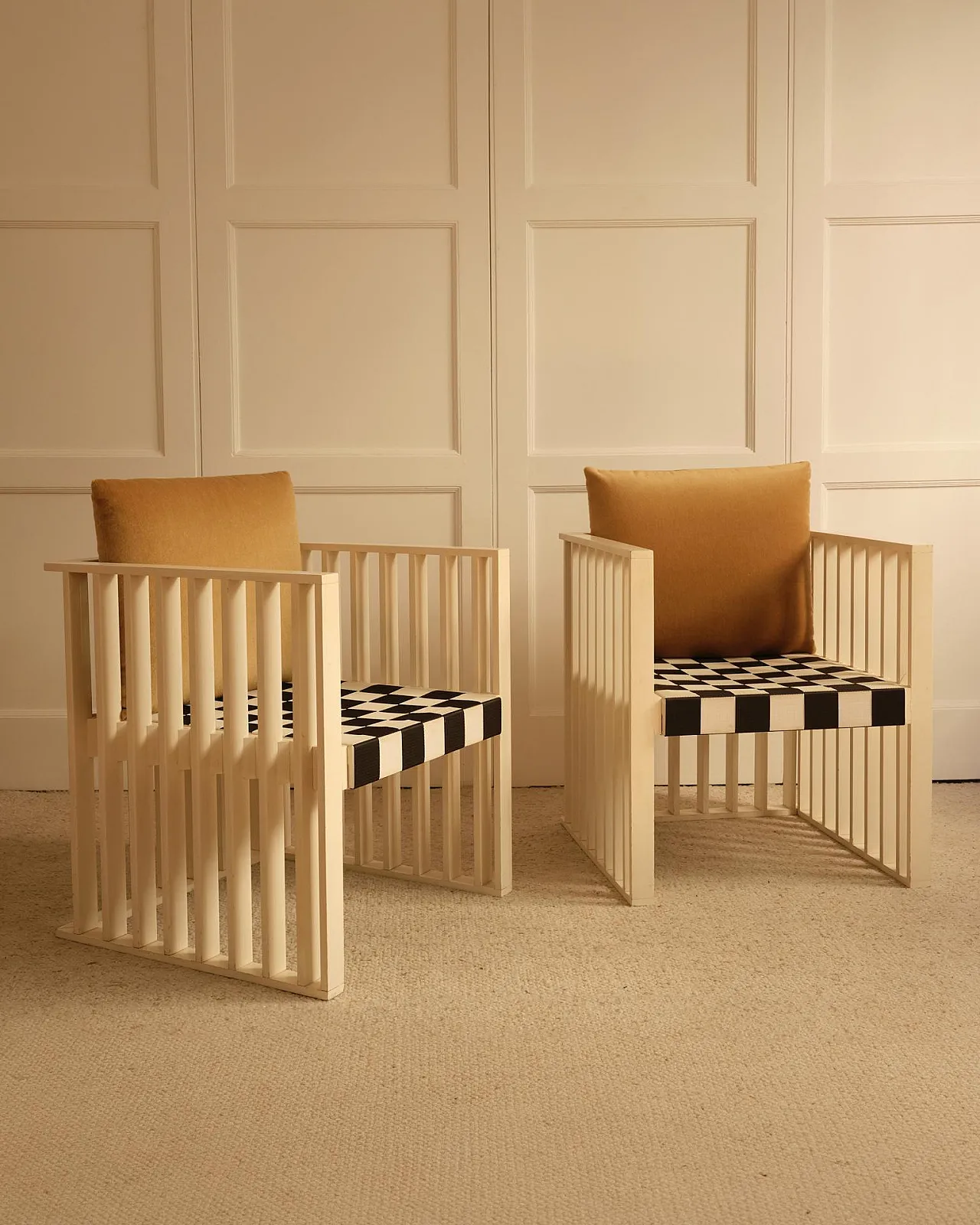 Pair of Hoffmann & Moser armchairs, early 20th century 5