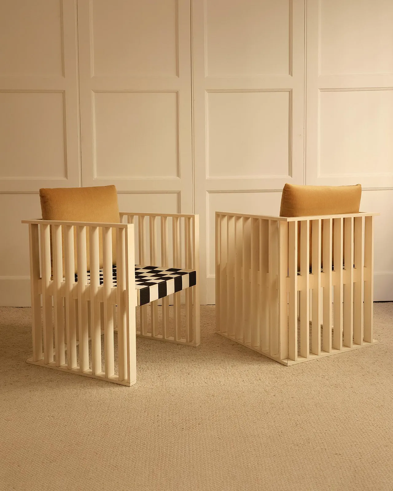 Pair of Hoffmann & Moser armchairs, early 20th century 7