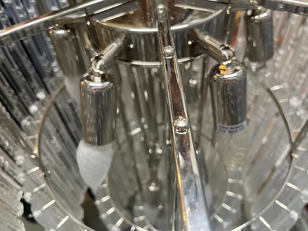Large Murano glass chandelier, Italy, 1980s 7