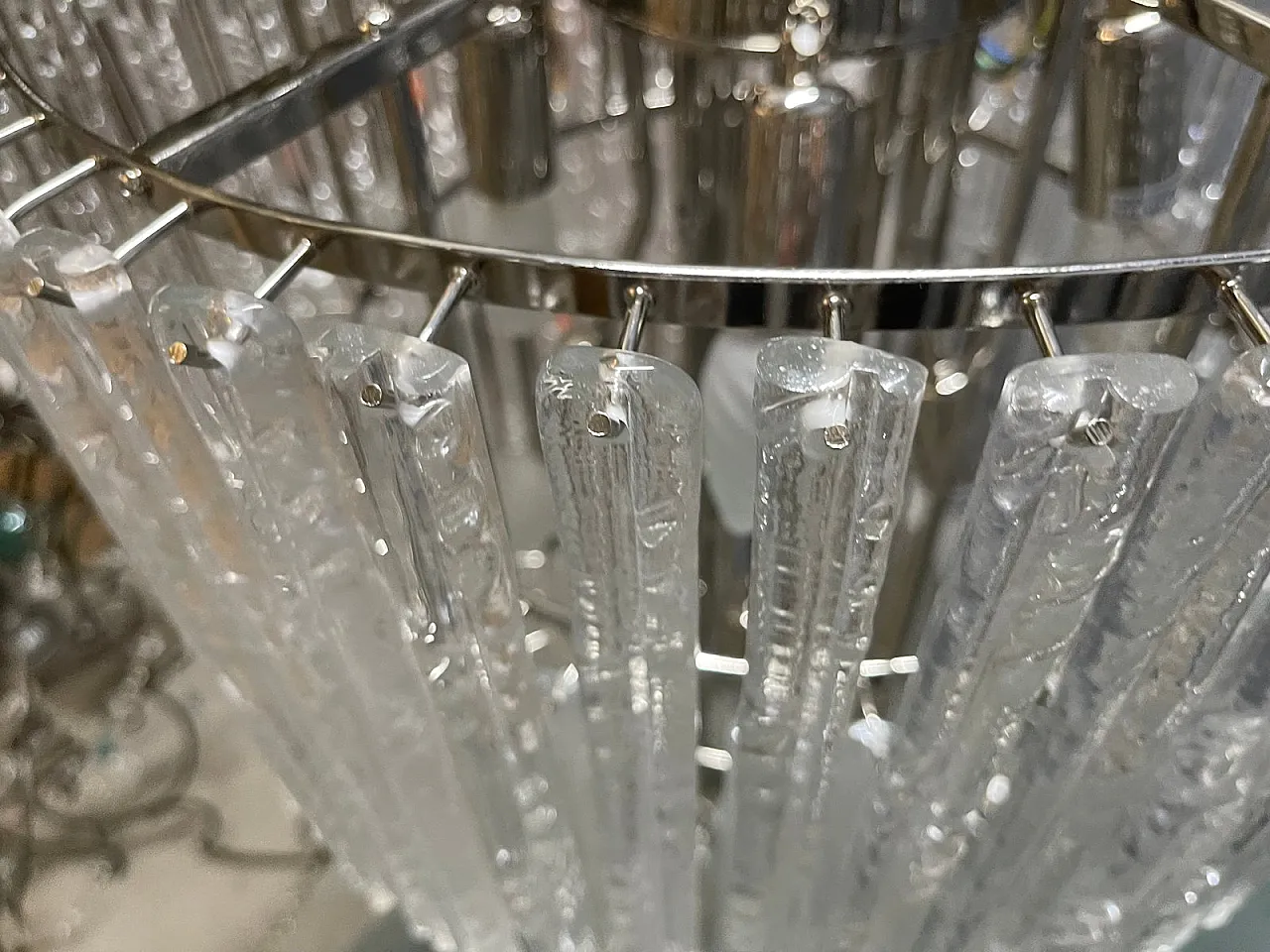 Large Murano glass chandelier, Italy, 1980s 9
