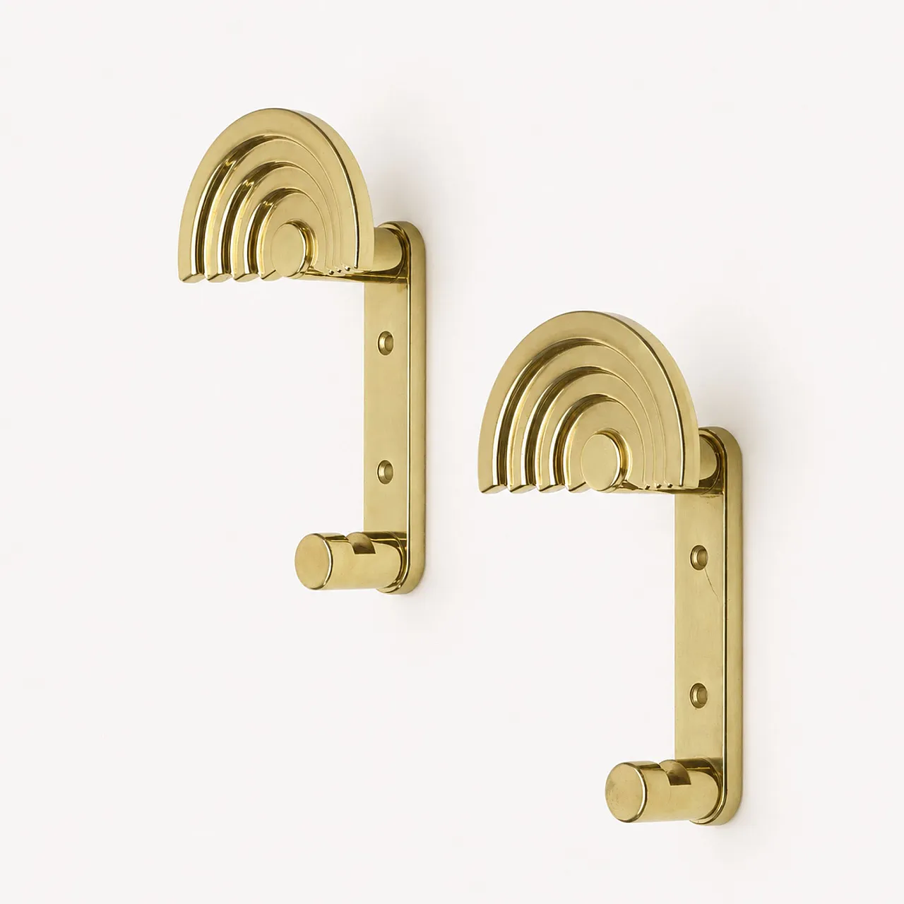 Appendiabiti SE 314 di Ettore Sottsass per Valli & Valli in ottone,90s 8