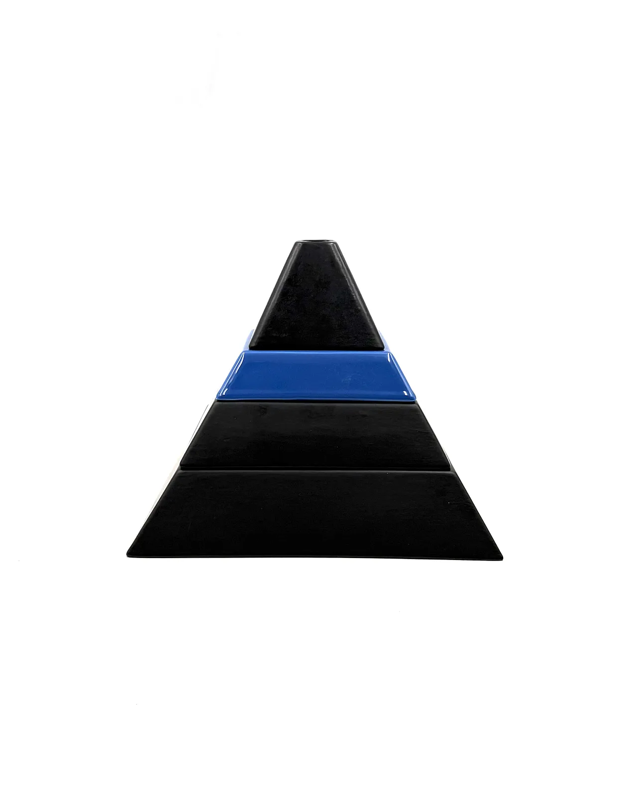 Pyramid-shaped ceramic centrepiece, Amalgames France 1980 11