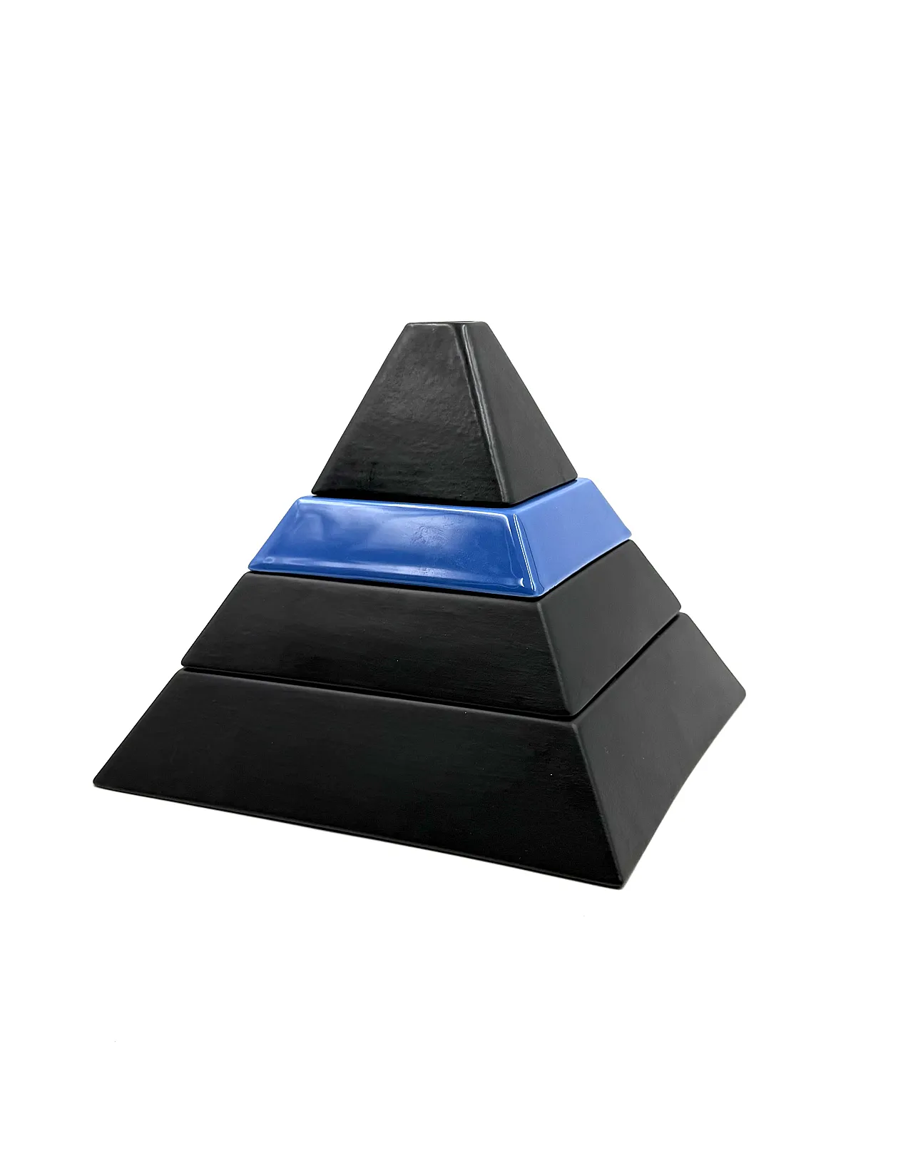 Pyramid-shaped ceramic centrepiece, Amalgames France 1980 12