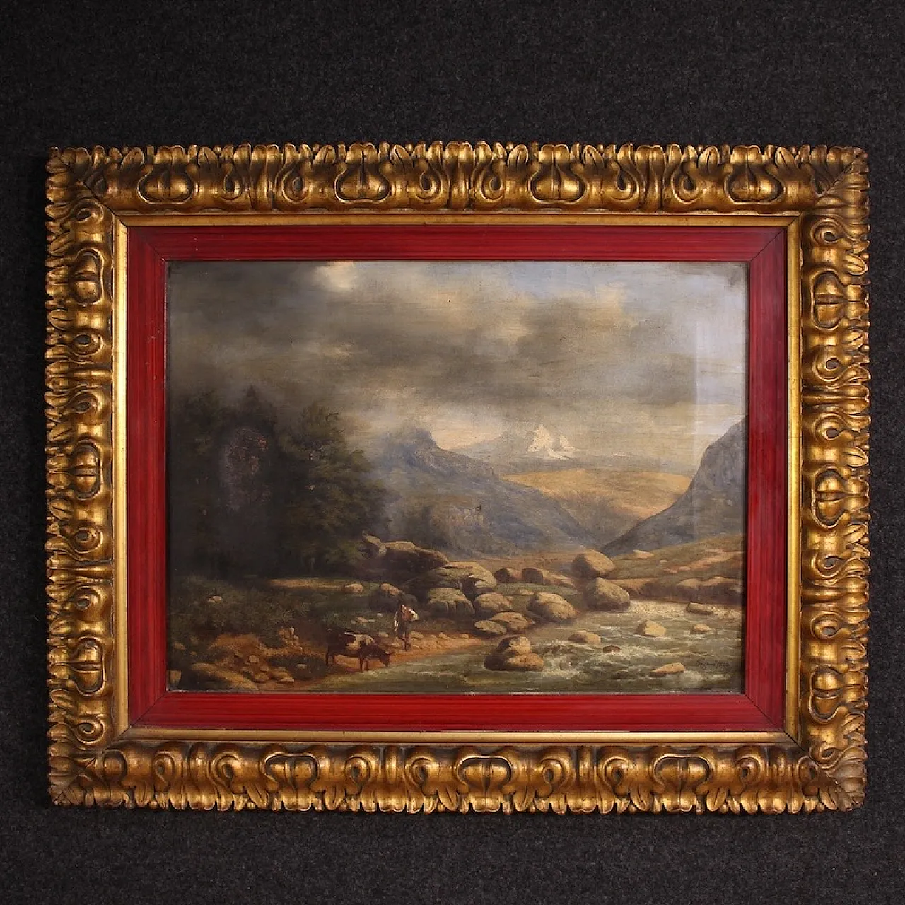 Italian painting, landscape, 19th century 1